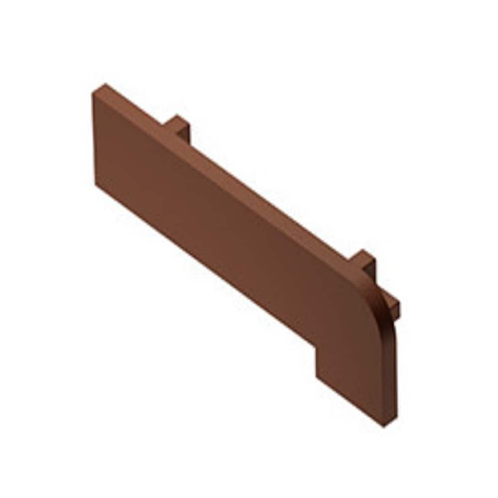 Schluter Systems Trep-V 0.468-in W x 1.656-in L Nut brown PVC End caps Trim Accessory