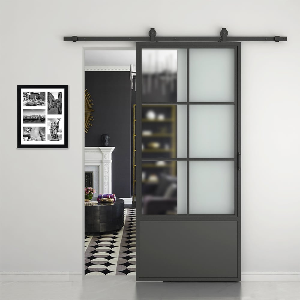 CALHOME GSB-002-FROST-30INCH Barn-Doors - View #2
