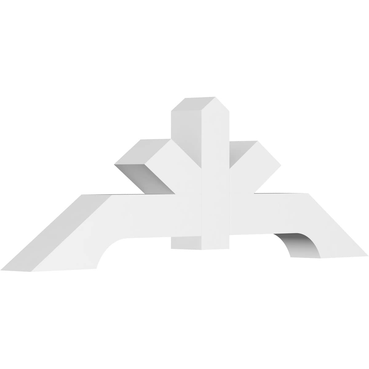 Ekena Millwork GBP048X16X0404VAN00 Vanguard White PVC Gable bracket