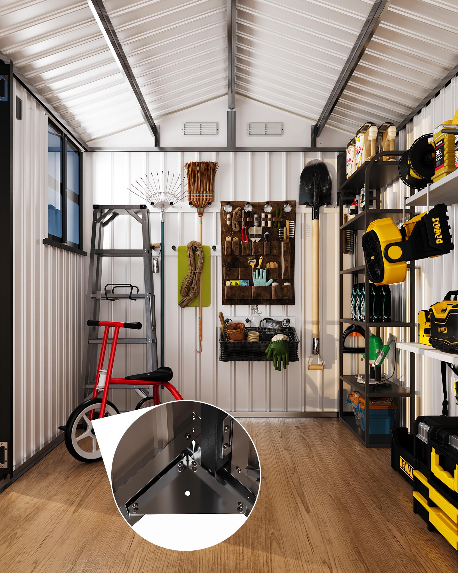 Garvee LYU01PPG-33AKYF3X Metal-Storage-Buildings-Sheds - View #9