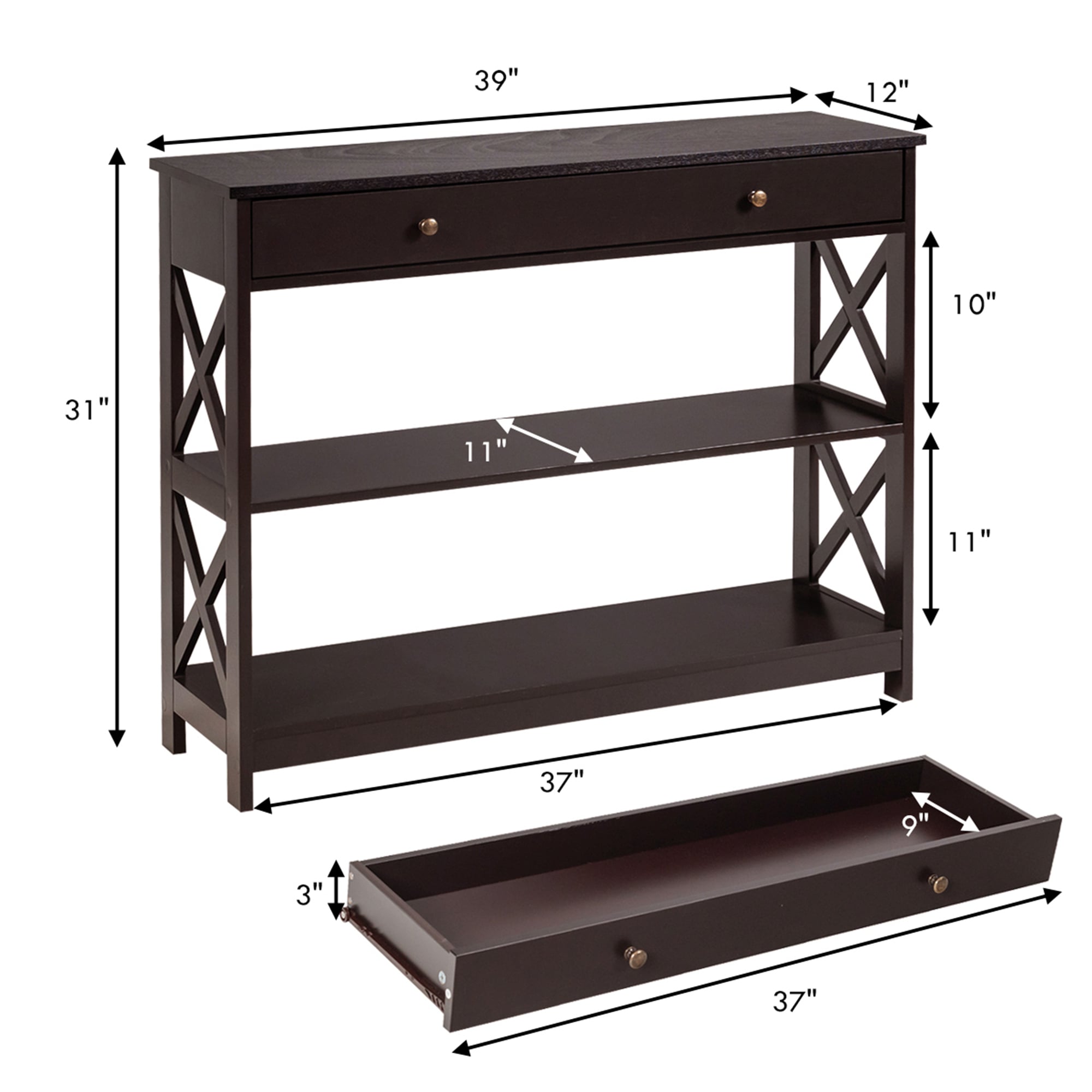 Costway SXL00128 Console-Sofa-Tables - View #2