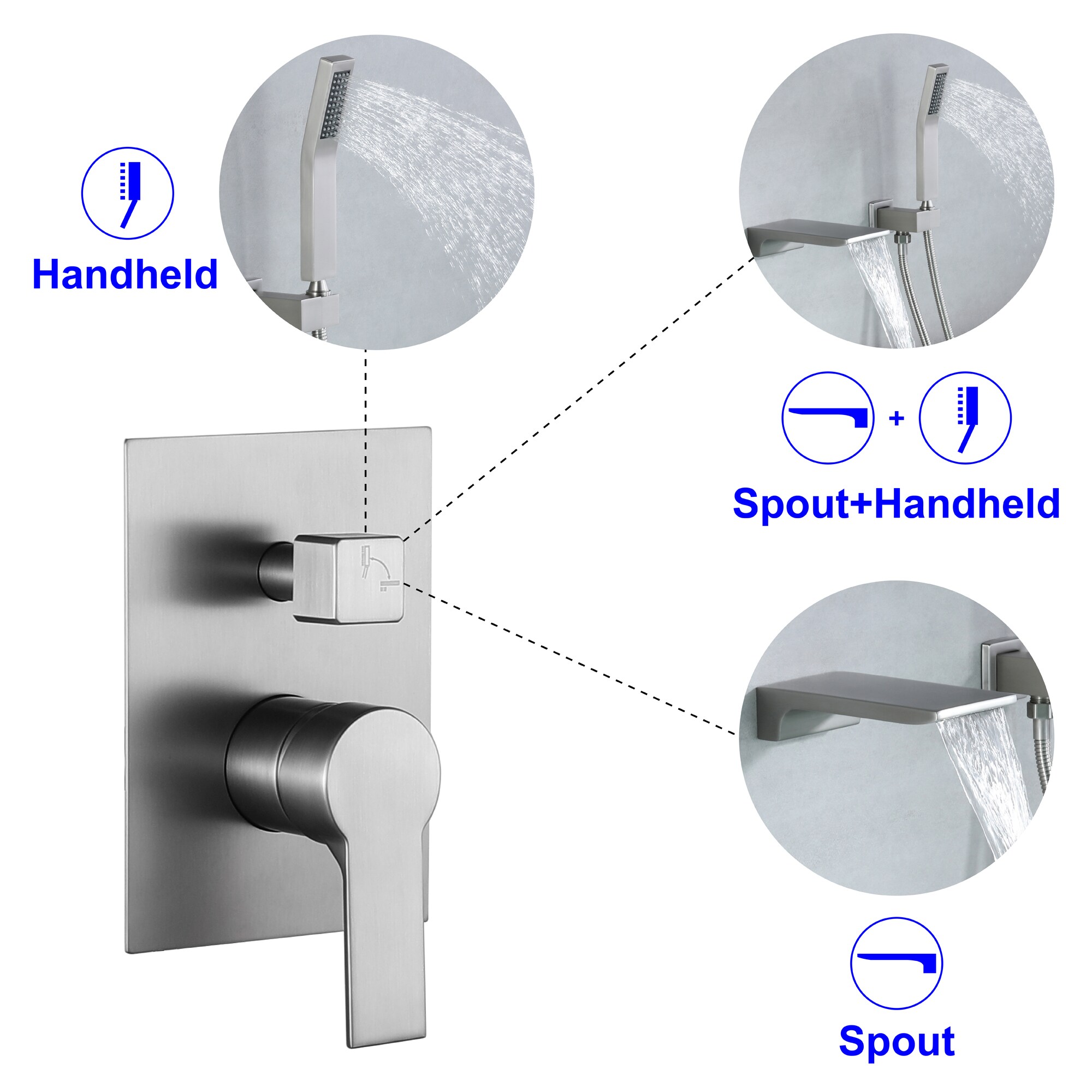 WELLFOR SPA-88020BN Roman-Tub-Faucets - View #8