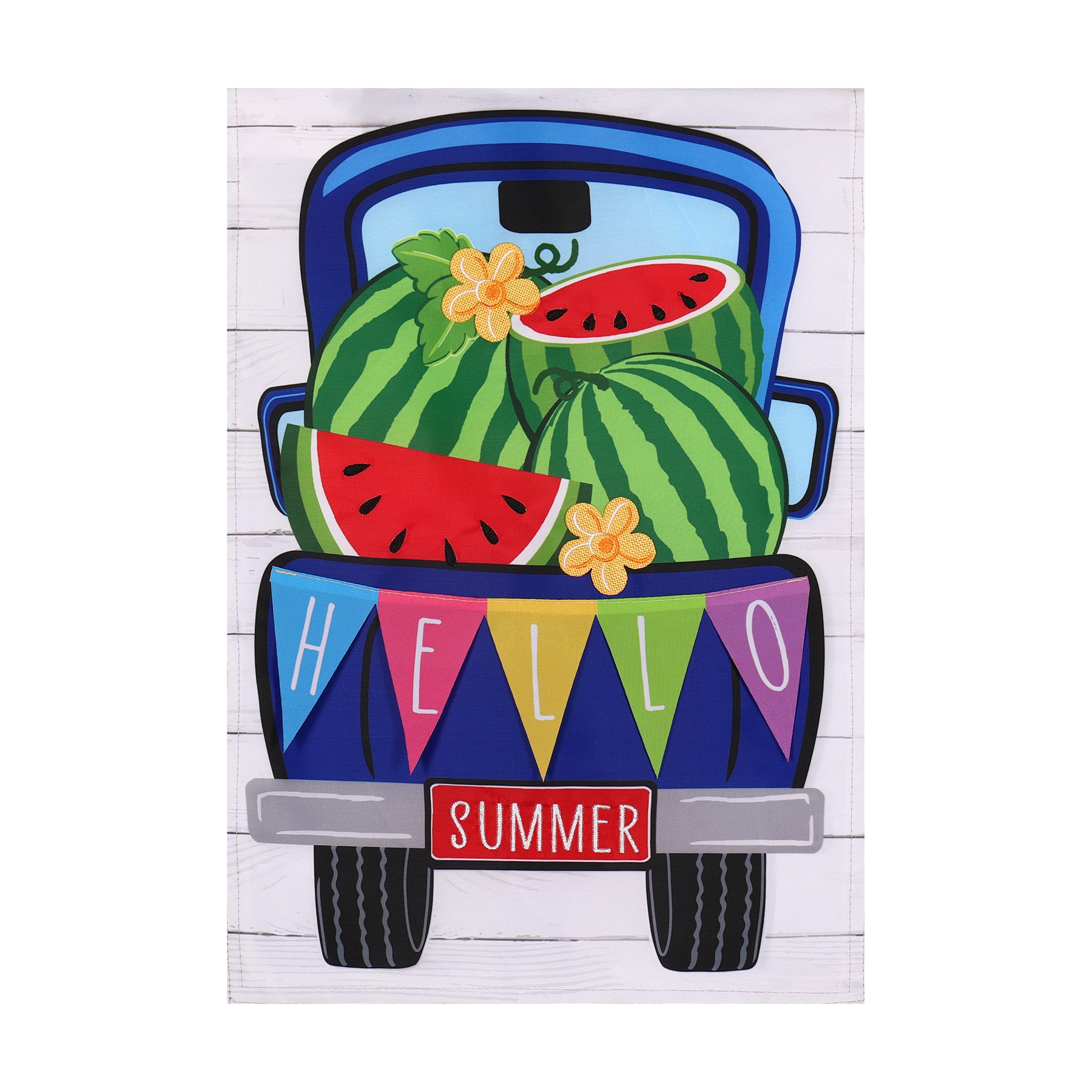 Style Selections ZLW169550 1.04-ft W x 1.5-ft H Summer Garden flag