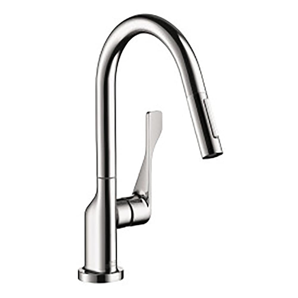 Hansgrohe 39836001 Axor Kitchen Chrome Single Handle Deck-mount Kitchen Faucet with Sprayer