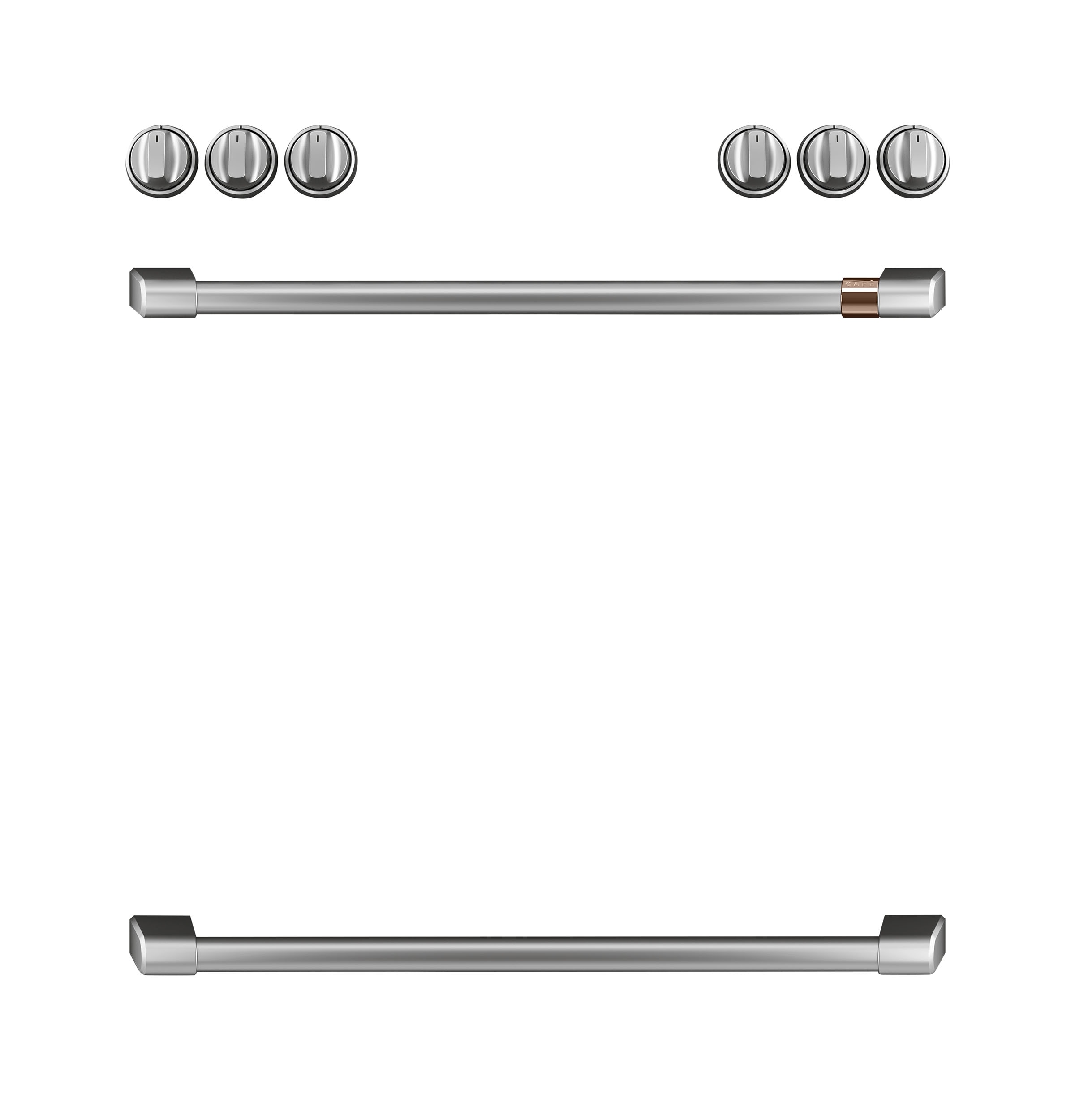 Cafe CXFCGHKPMSS 30-in Gas range Handle and knob kit ( Brushed Stainless )