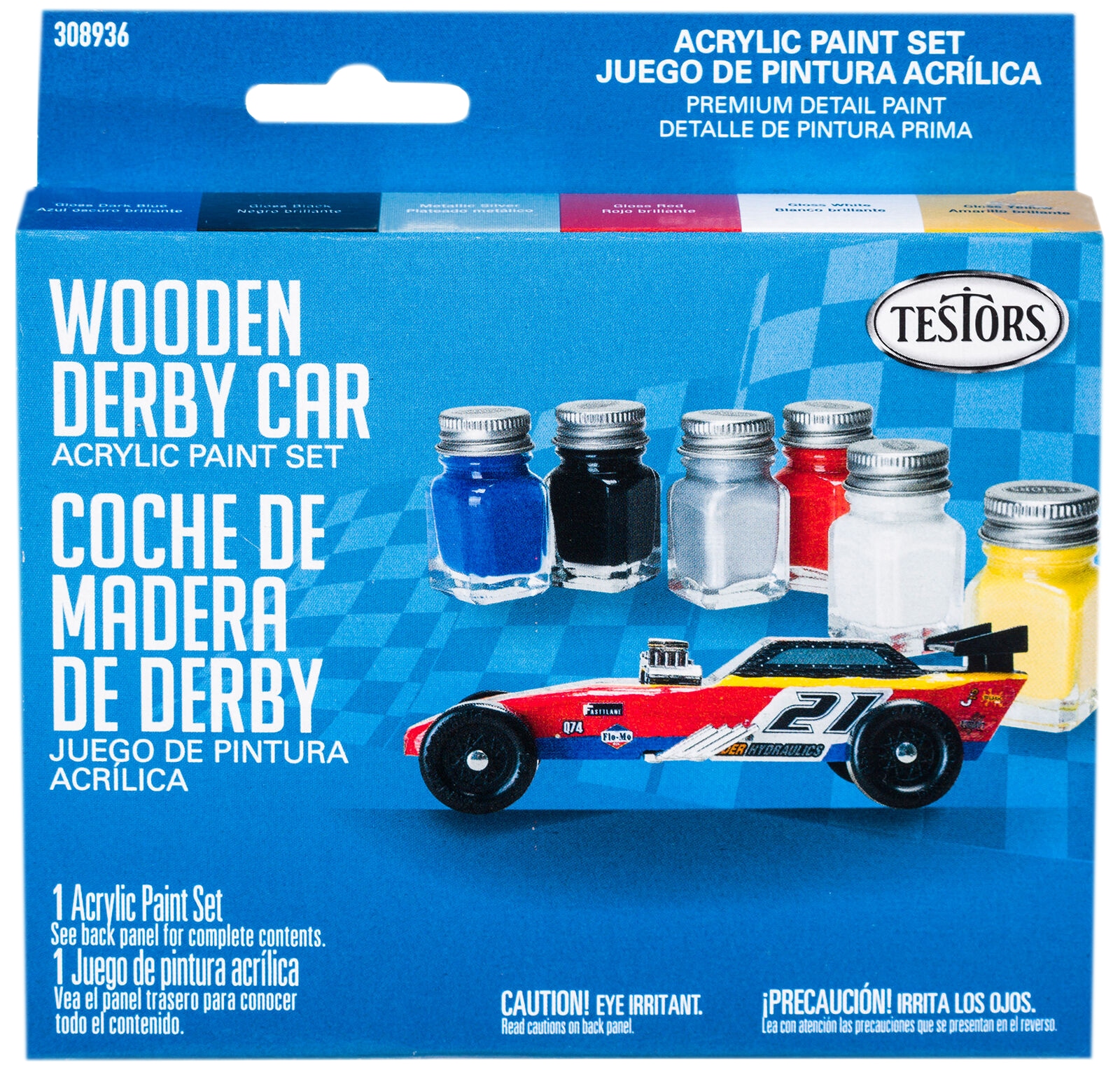 Testors 6-Pack Primary Acrylic Paint (Kit) in the Craft Paint