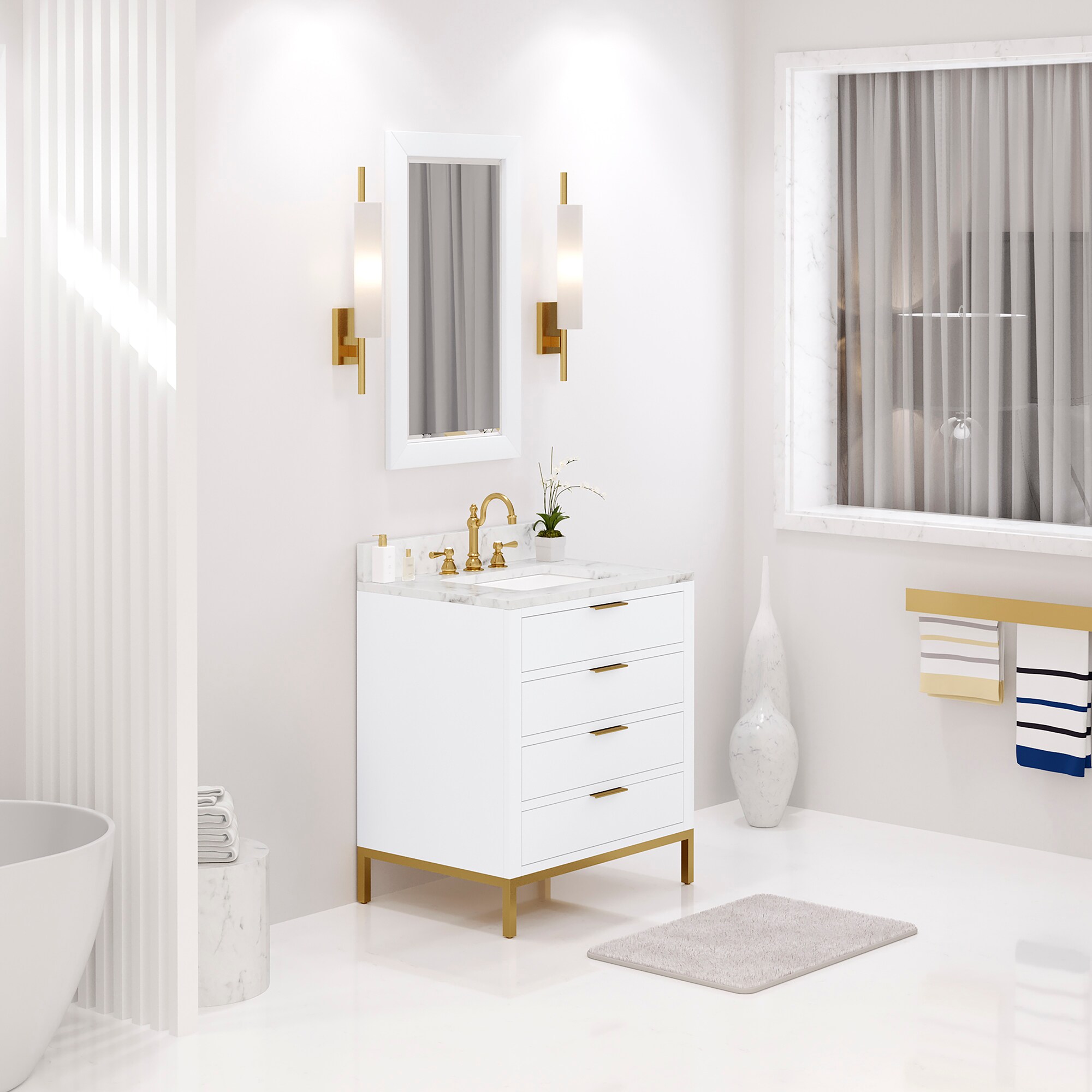Water Creation BR30CW06PW-R21TL1206 Bath-Vanity-Combo - View #3