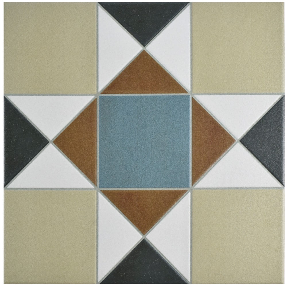Affinity Tile FPE13VNG Vanity Beige 13-in x 13-in Matte Porcelain Patterned Tile (12-sq. ft/ Carton)