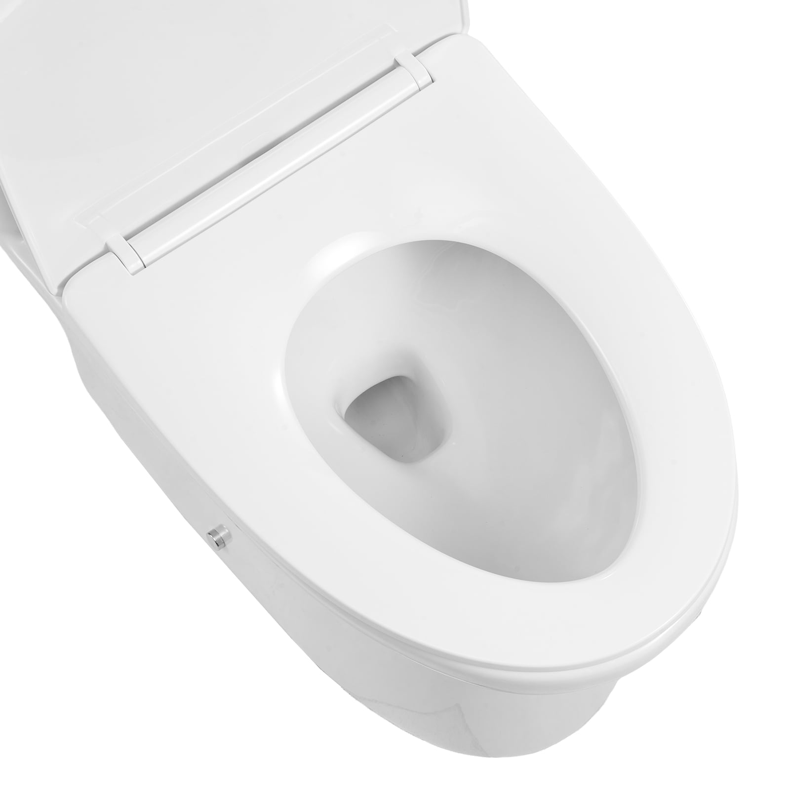 GIVIMO Elongated One-Piece Toilet Vortex Dual-Flush 1.0/1.28-GPF 12-in Rough-In