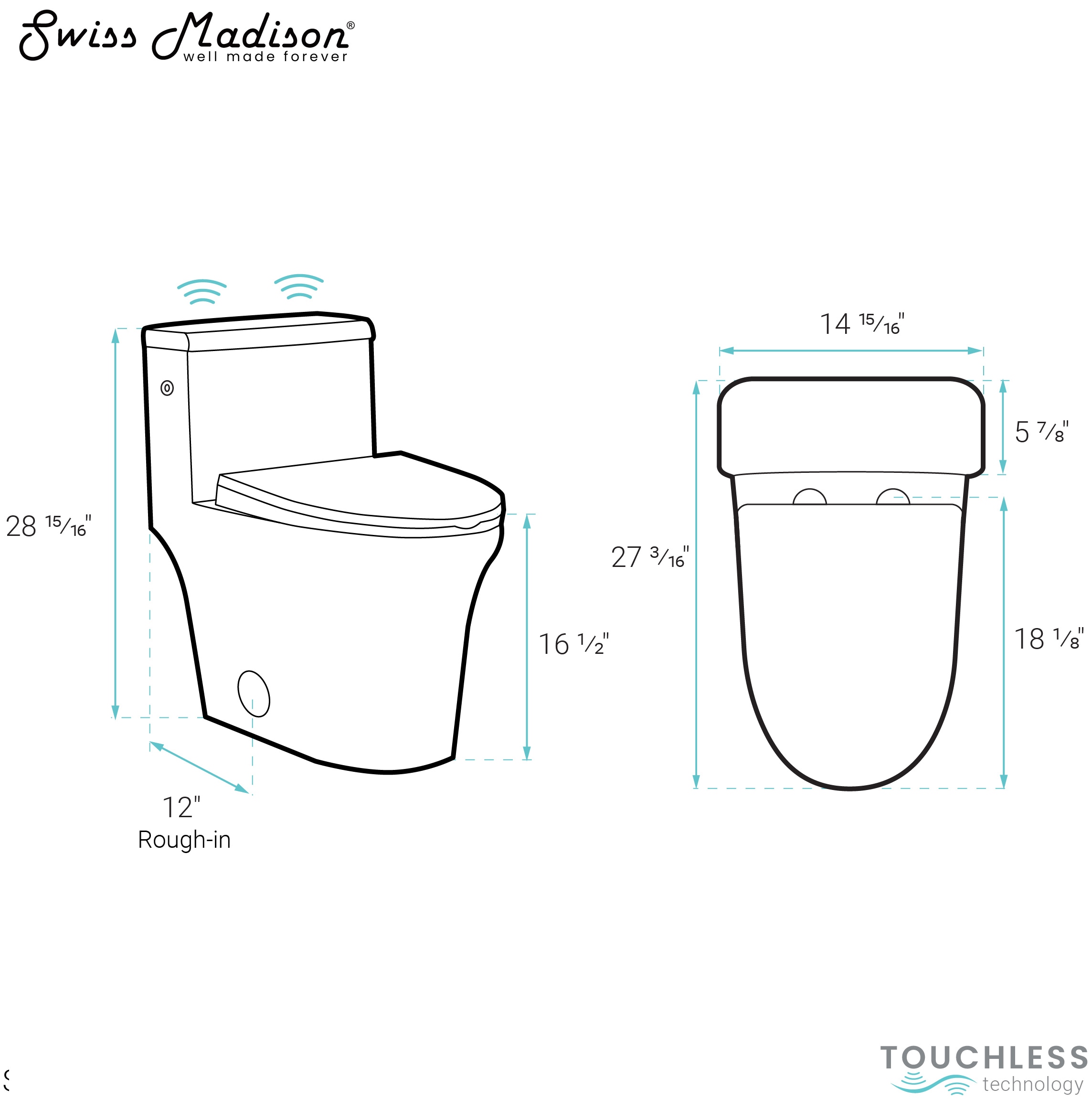 Swiss Madison SM-25-STPOI06WH toilets - View #7