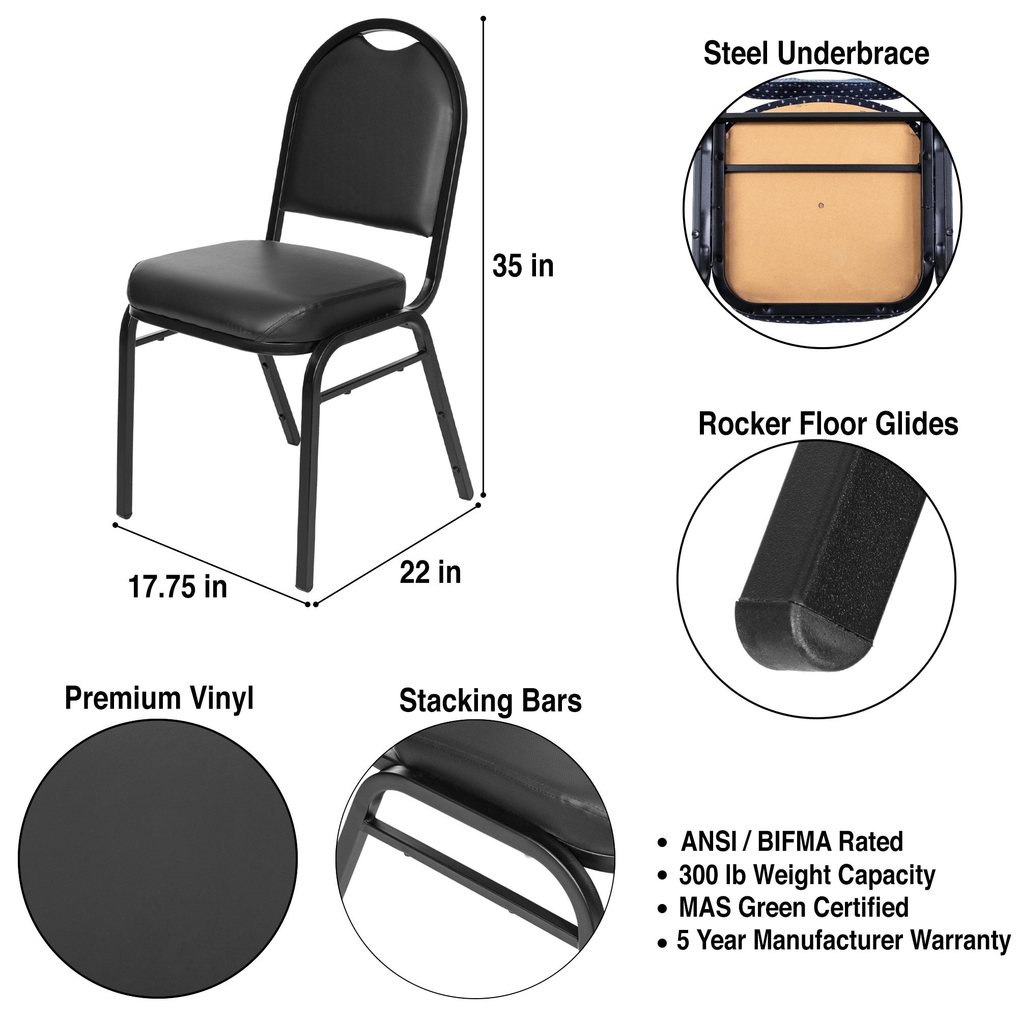 Hampden Furnishings HMD9200BK-BK/2 Office-Chairs - View #5