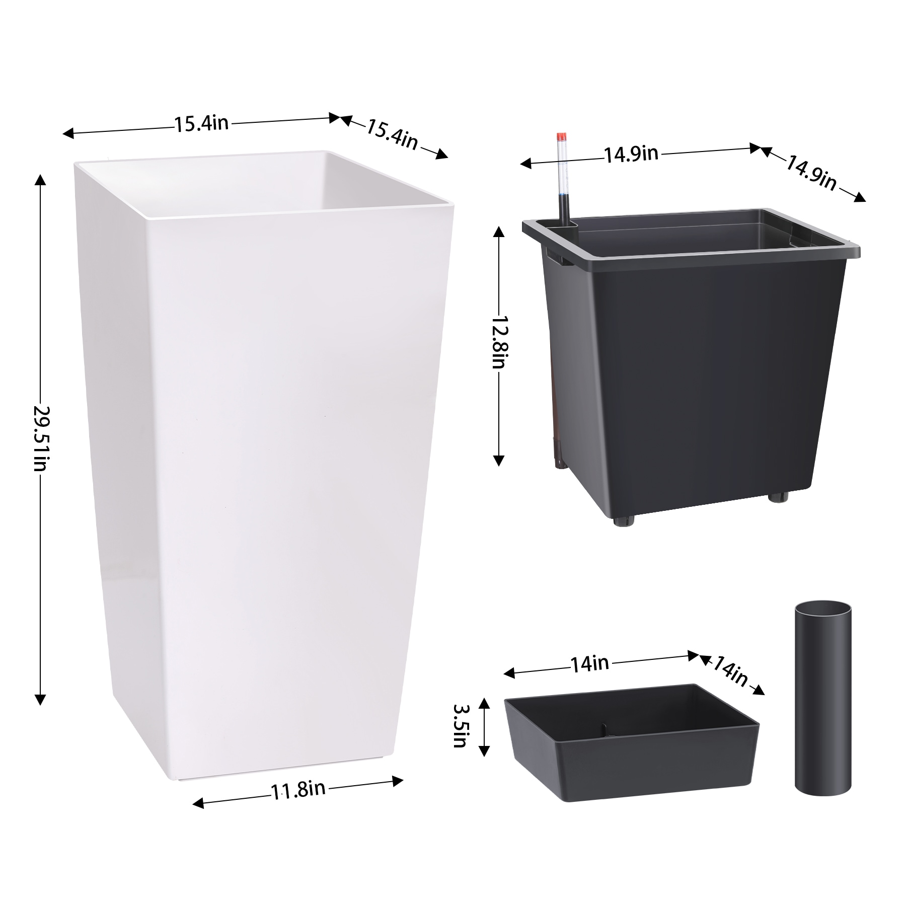IdealHouse CO-35OXS1N76D9W Planter-Window-Box - View #3