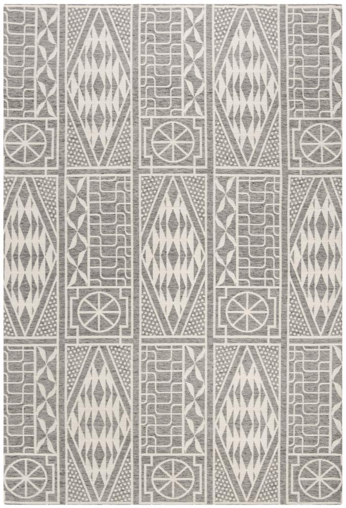 Safavieh MRB609F-5 Marbella Rozsi 5 x 8 (ft) Loomed Polyester Gray/Ivory Rectangular Indoor Abstract Global Area rug