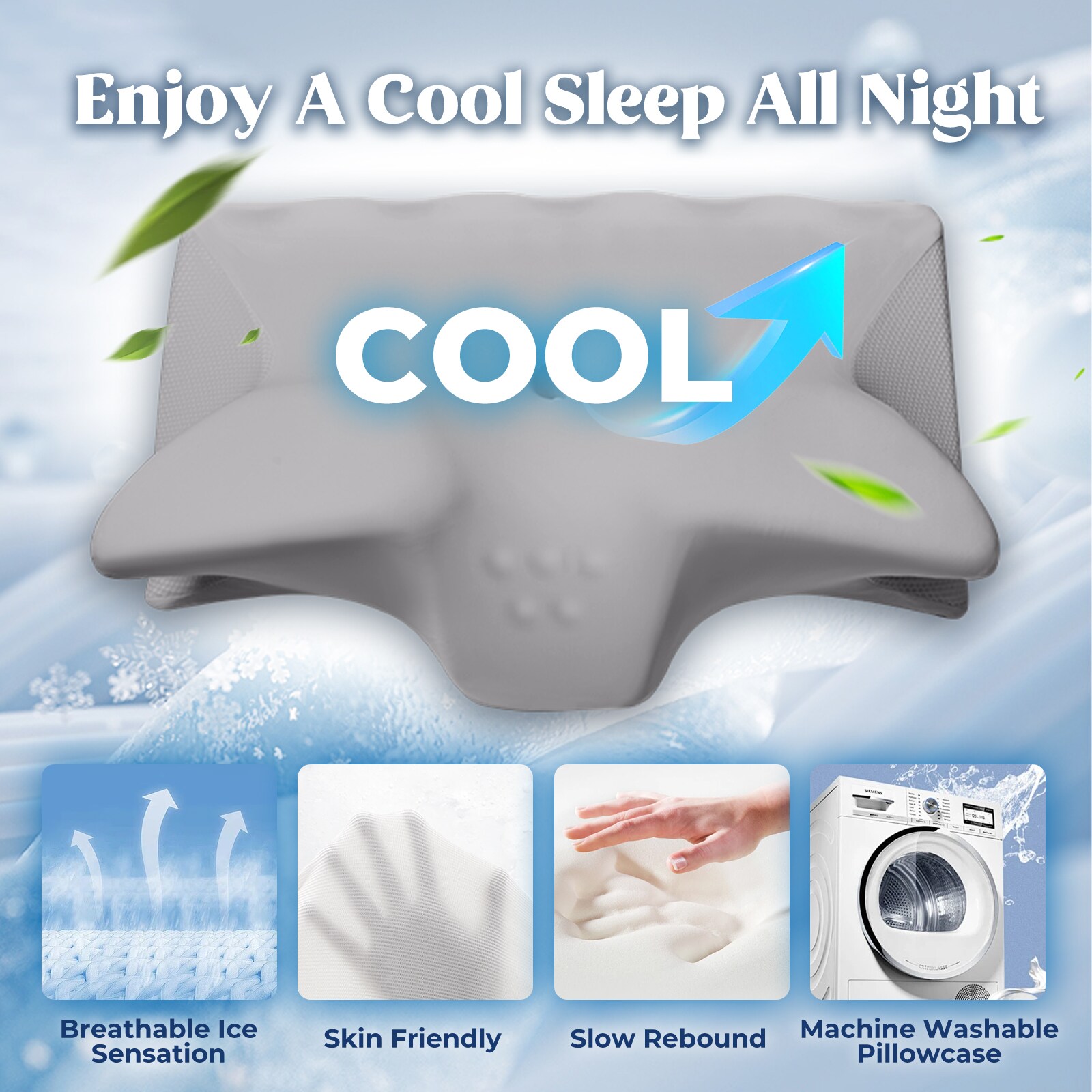 VOUA SAF-NJZ-GY Bed-Pillows - View #6