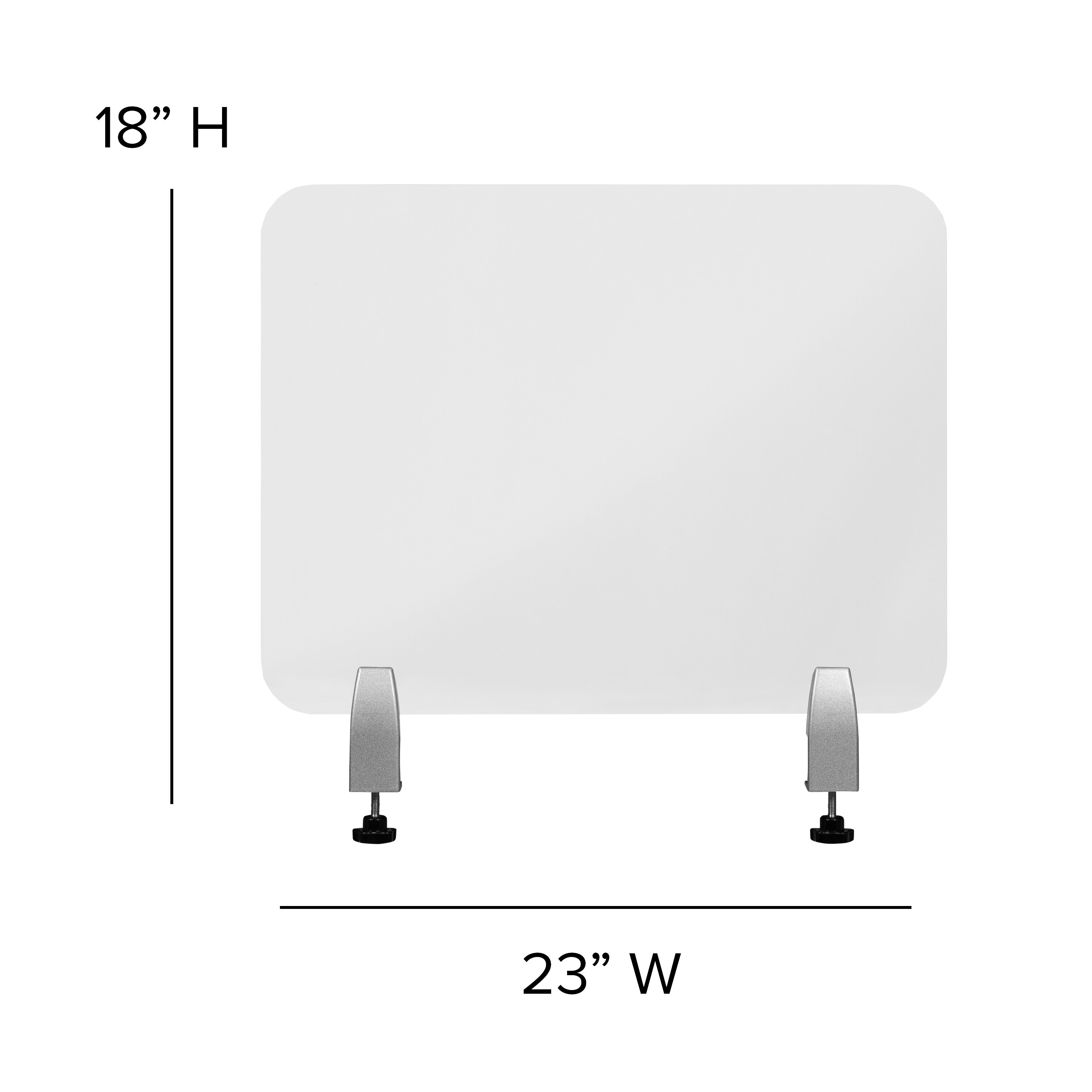 Luxor Acrylic sneeze guards 1-Panel Clear Polypropylene Contemporary/Modern  Style Room Divider in the Room Dividers department at