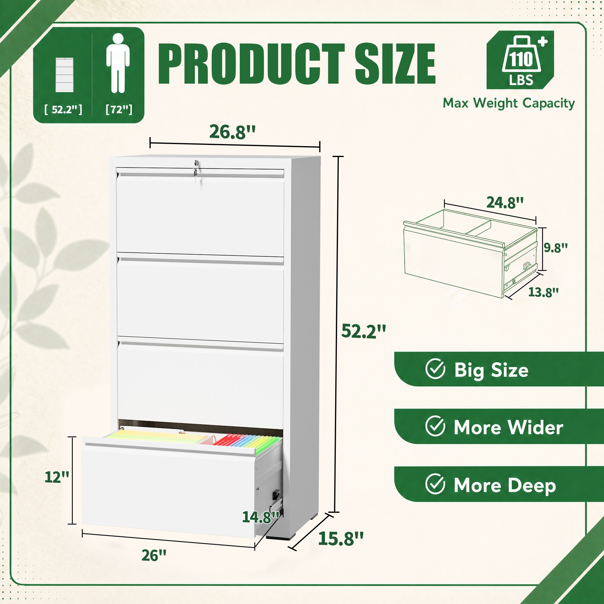 LUXEYARD DS-R-N-960 Filing-Cabinets - View #2