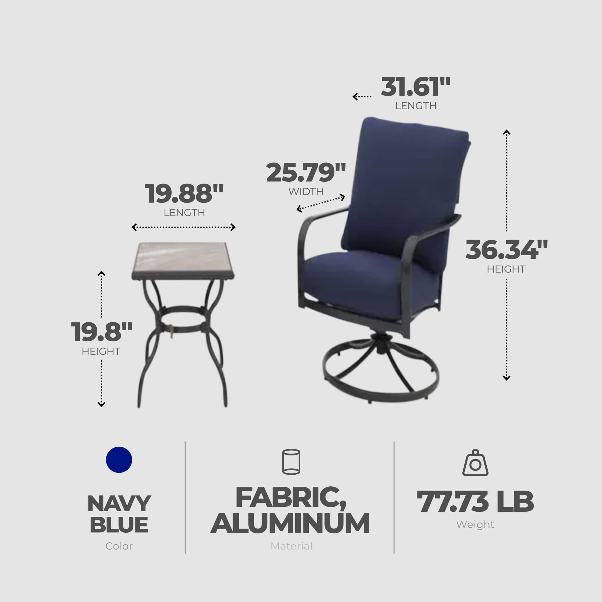 Four Seasons Courtyard 396100 Patio-Tables - View #3