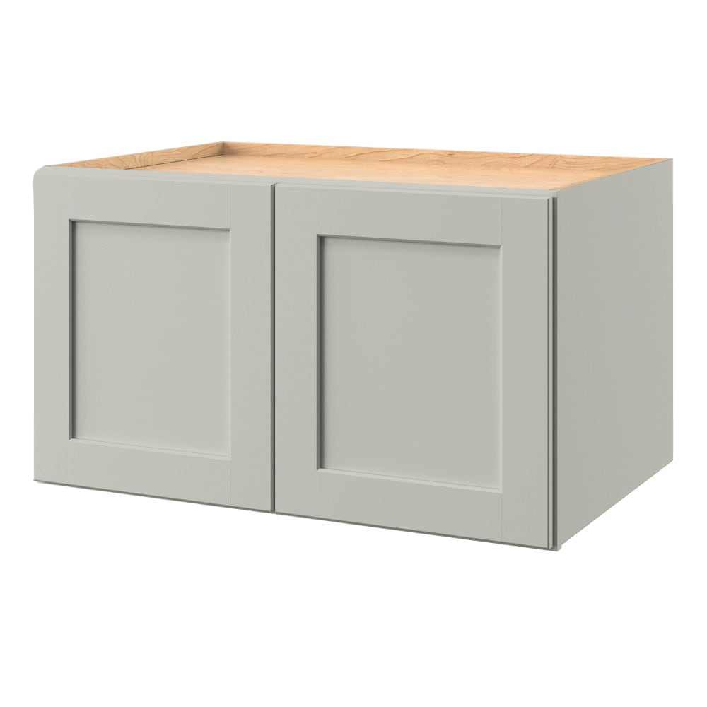 Stonewall 36-in W x 21-in H x 24-in D Stone Wall Fully Assembled Cabinet (Flat Panel Shaker Door Style) in Gray | - allen + roth 911ST