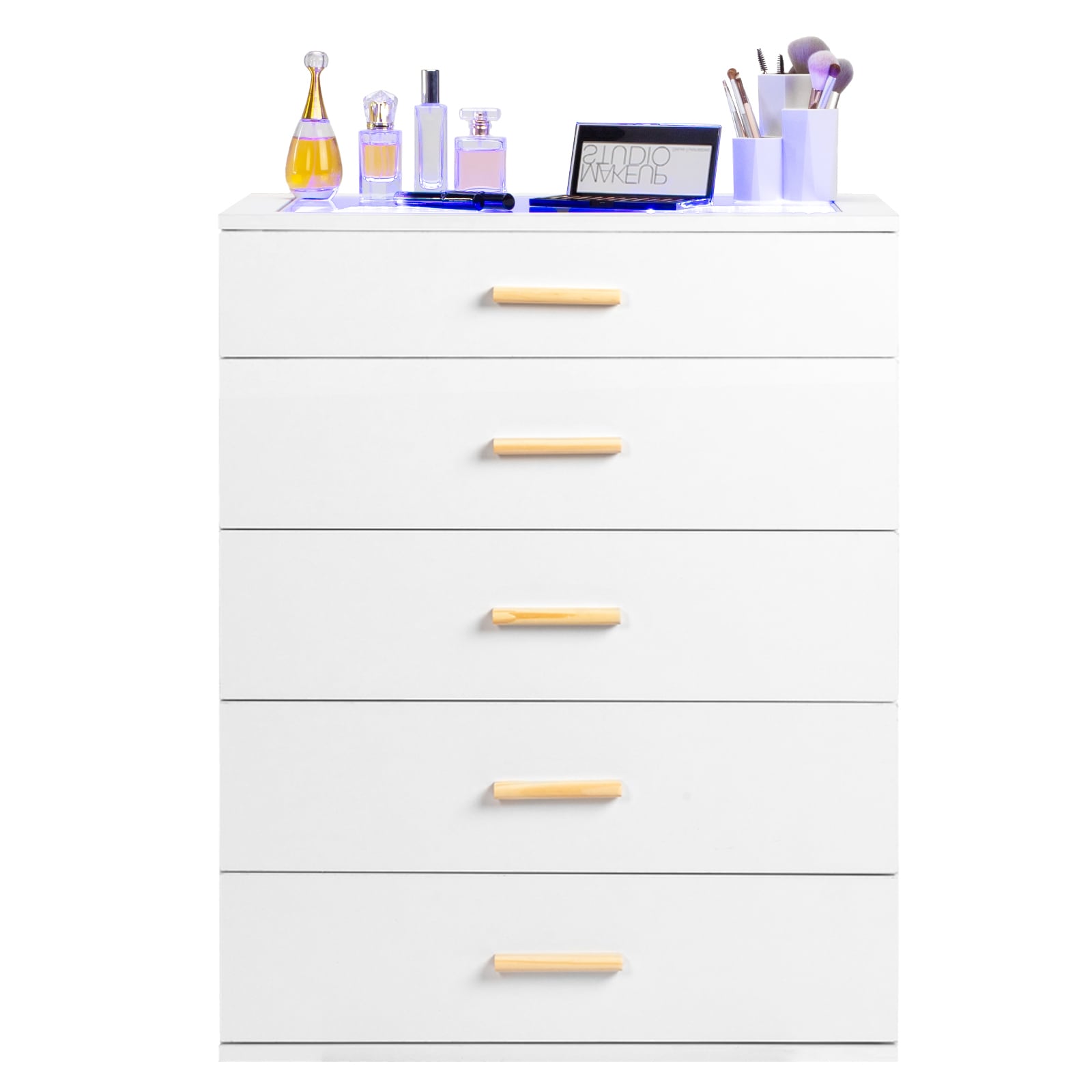 Winado LO1G52004069 White 5 -Drawer Standard dresser
