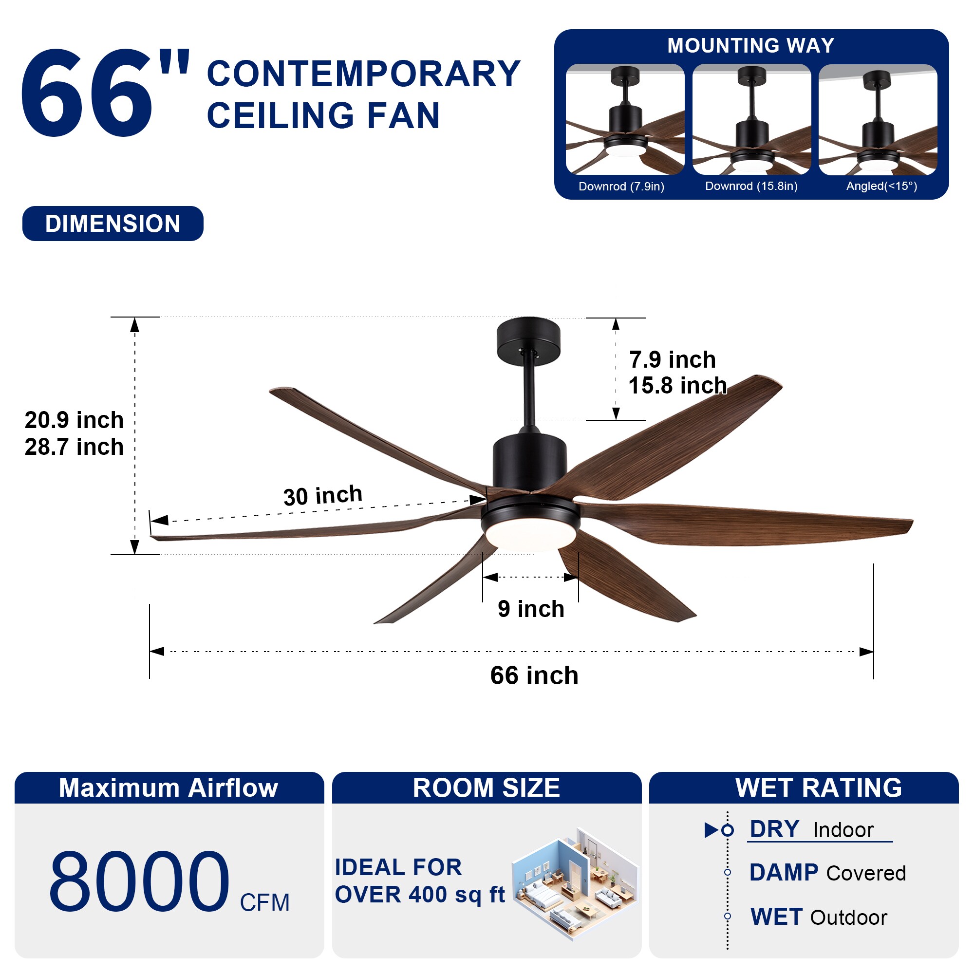 YUHAO LSDC1061BK662 Ceiling-Fans - View #7