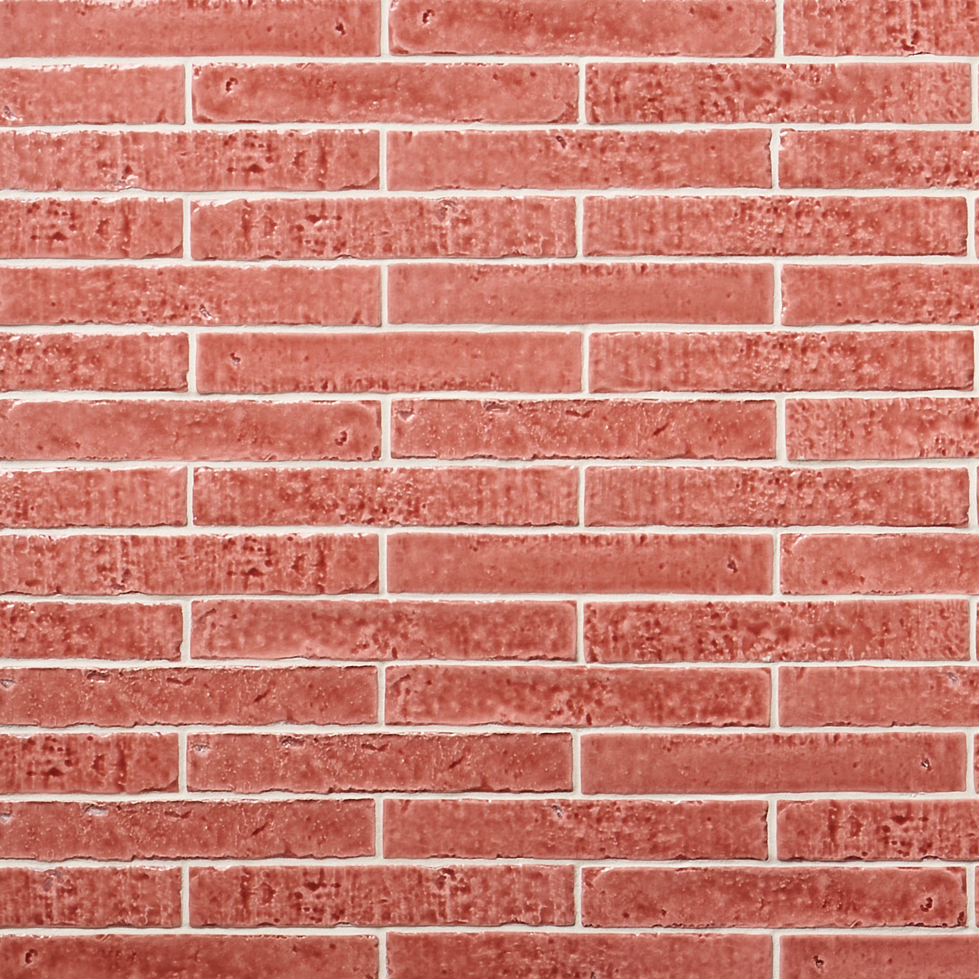 Virtuo Pink Crackled Ceramic Subway Wall Tile 2x10
