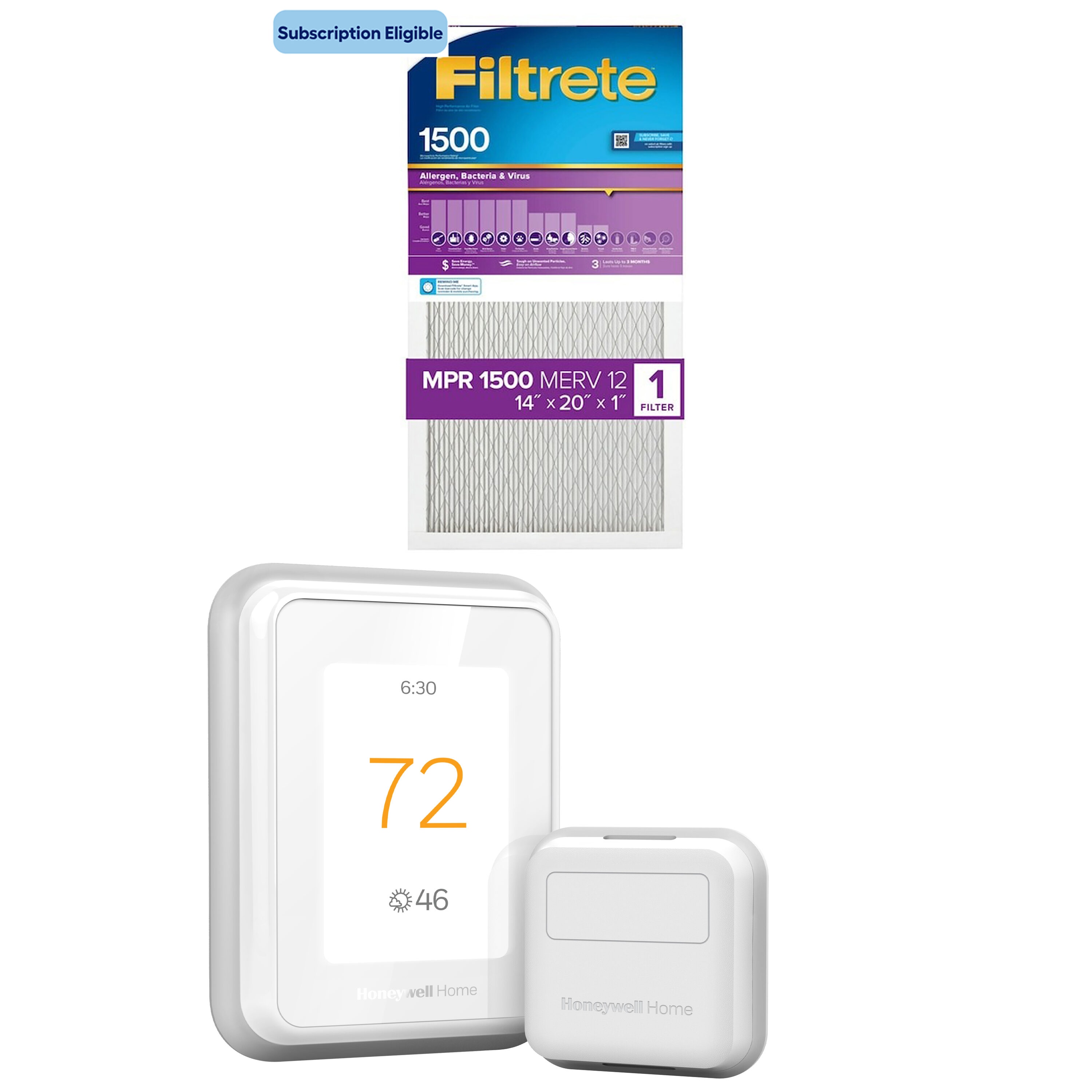 Honeywell Home Wifi Thermostat Smart Room Sensor RCHTSENSOR-1PK - The Home  Depot