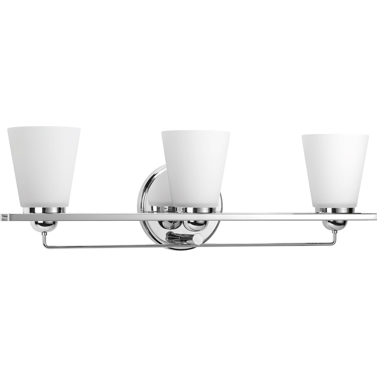 Progress Lighting P300002-015 Flight 26.25-in 3 -Light Polished Chrome Modern/contemporary Vanity light
