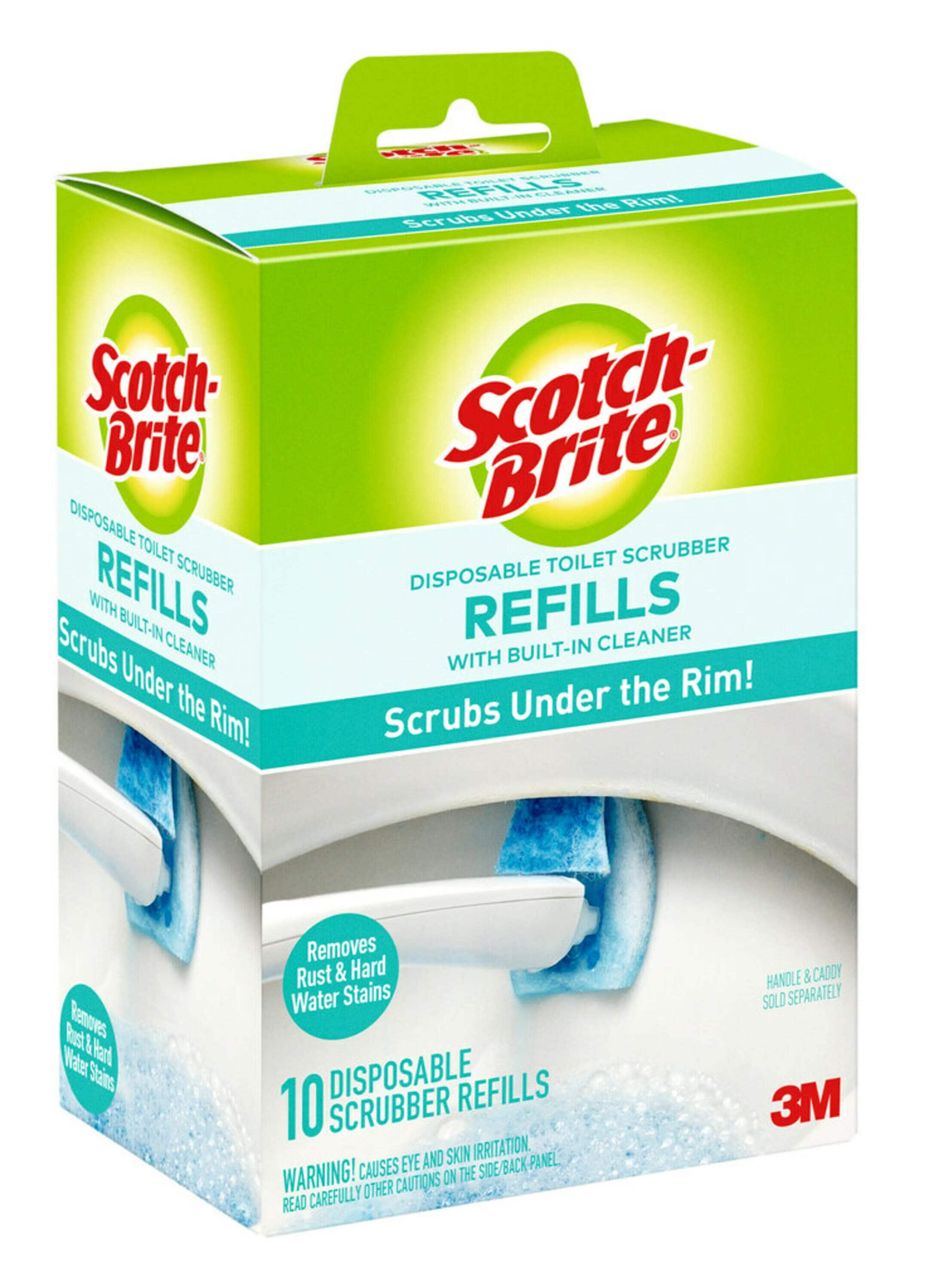 3M Scotch Brite Toilet Scrubber Refills 3 Boxes of 10 Each Value Bundle Pack Click N Flip