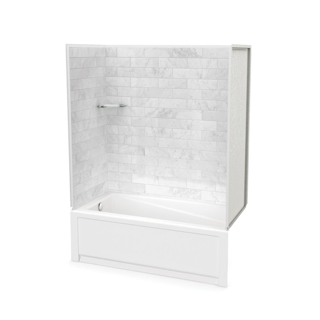 Maax Utile By Marble Carrara 4, How To Measure A Bathtub Shower Combo