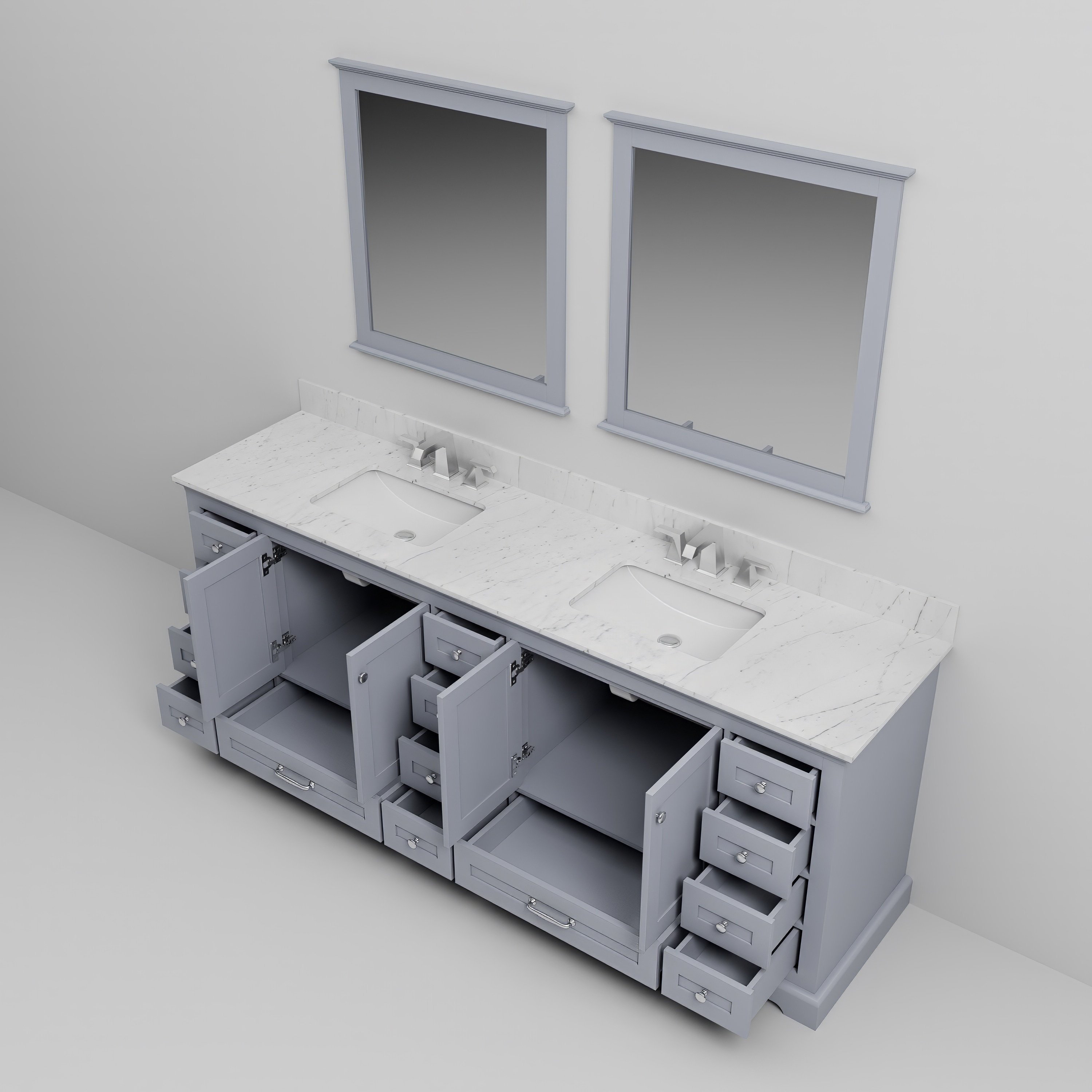 Lexora LD342284DBDSM34F Bath-Vanity-Combo - View #13