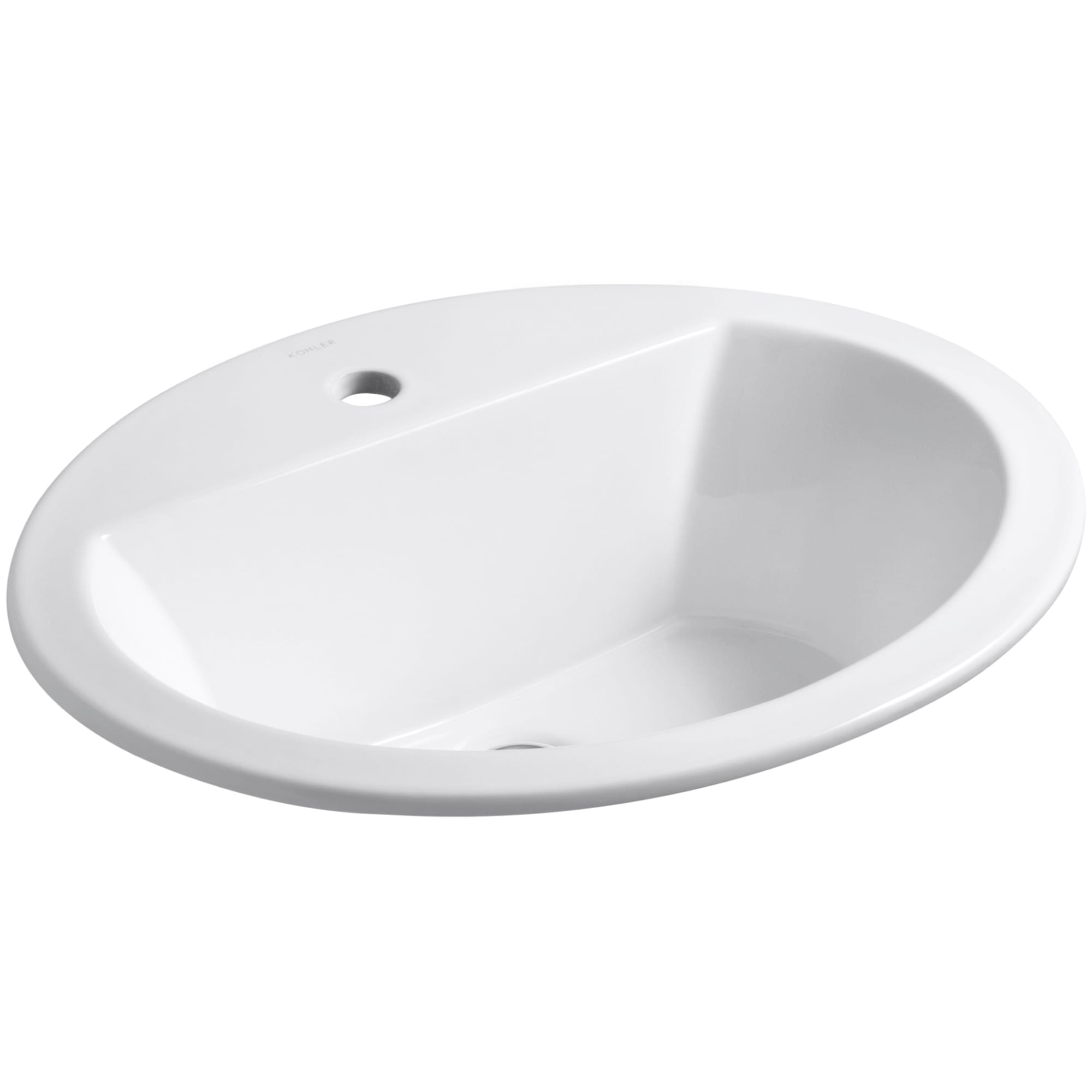 Bryant White Ceramic Oval Drop-In Bathroom Sink