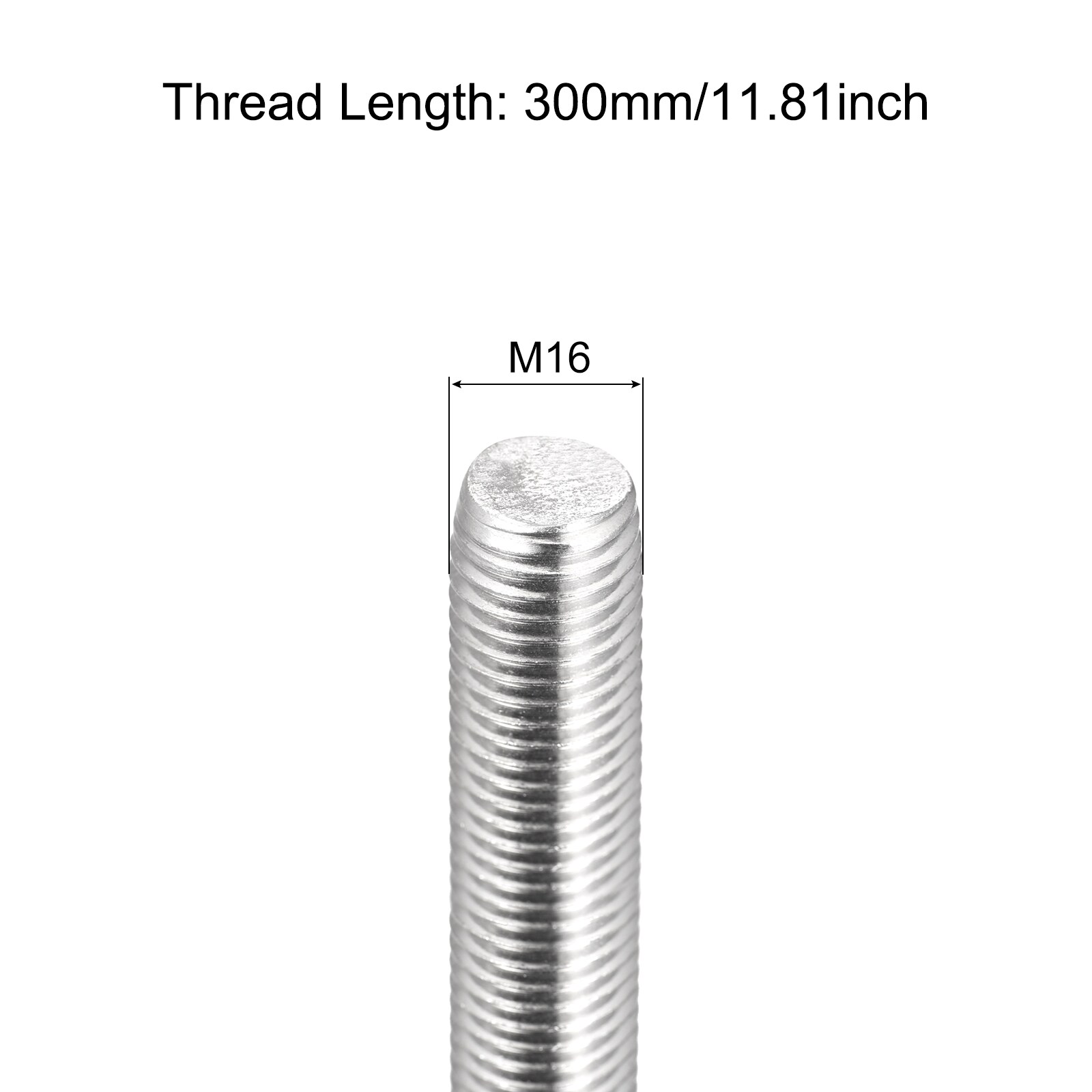Unique Bargains S26031900UX2305 Threaded-Rod - View #2