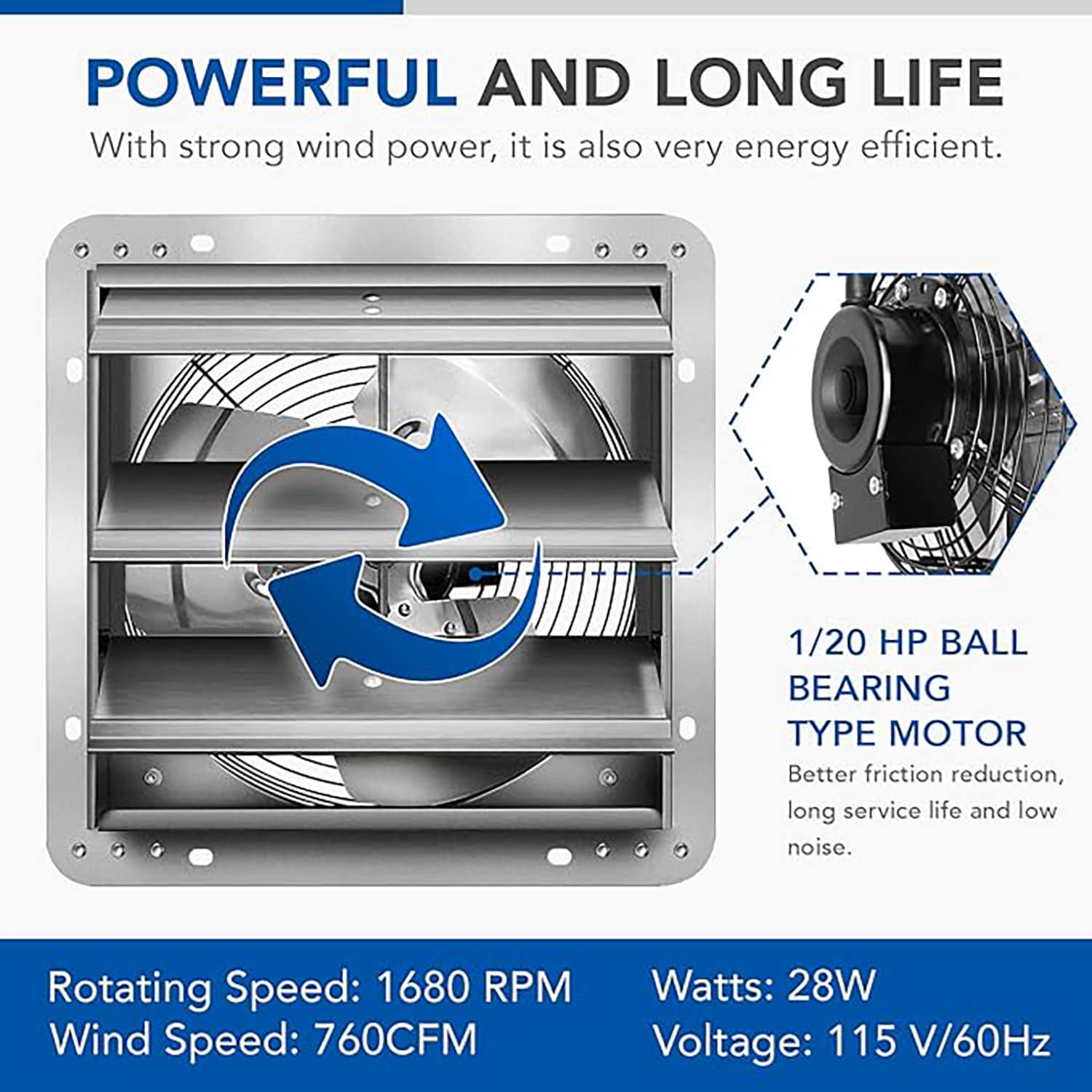 GZMR GR-W1134ND16 Wall-Mounted-Fans - View #2