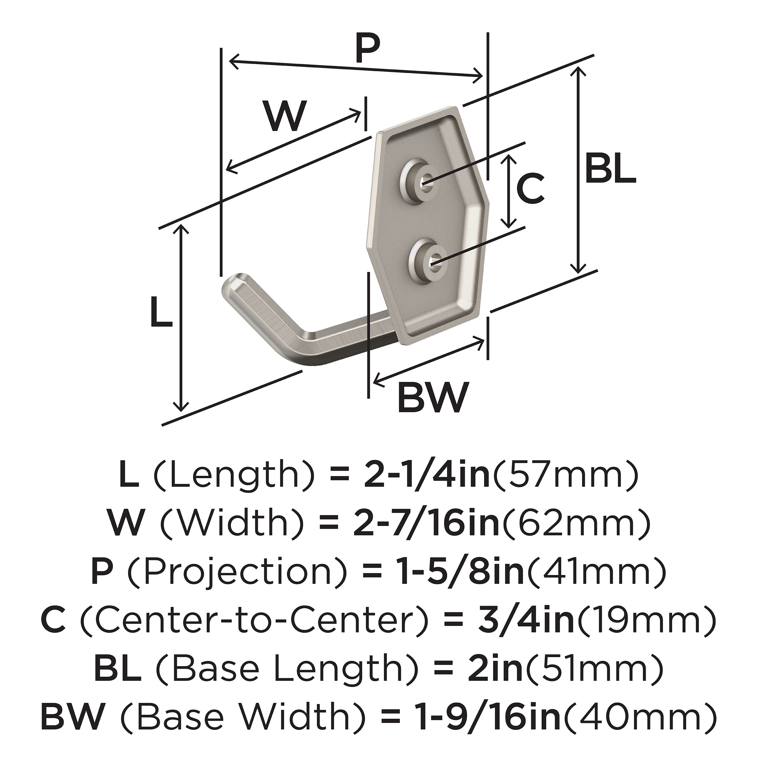 Amerock H37008G10 Decorative-Wall-Hooks - View #4