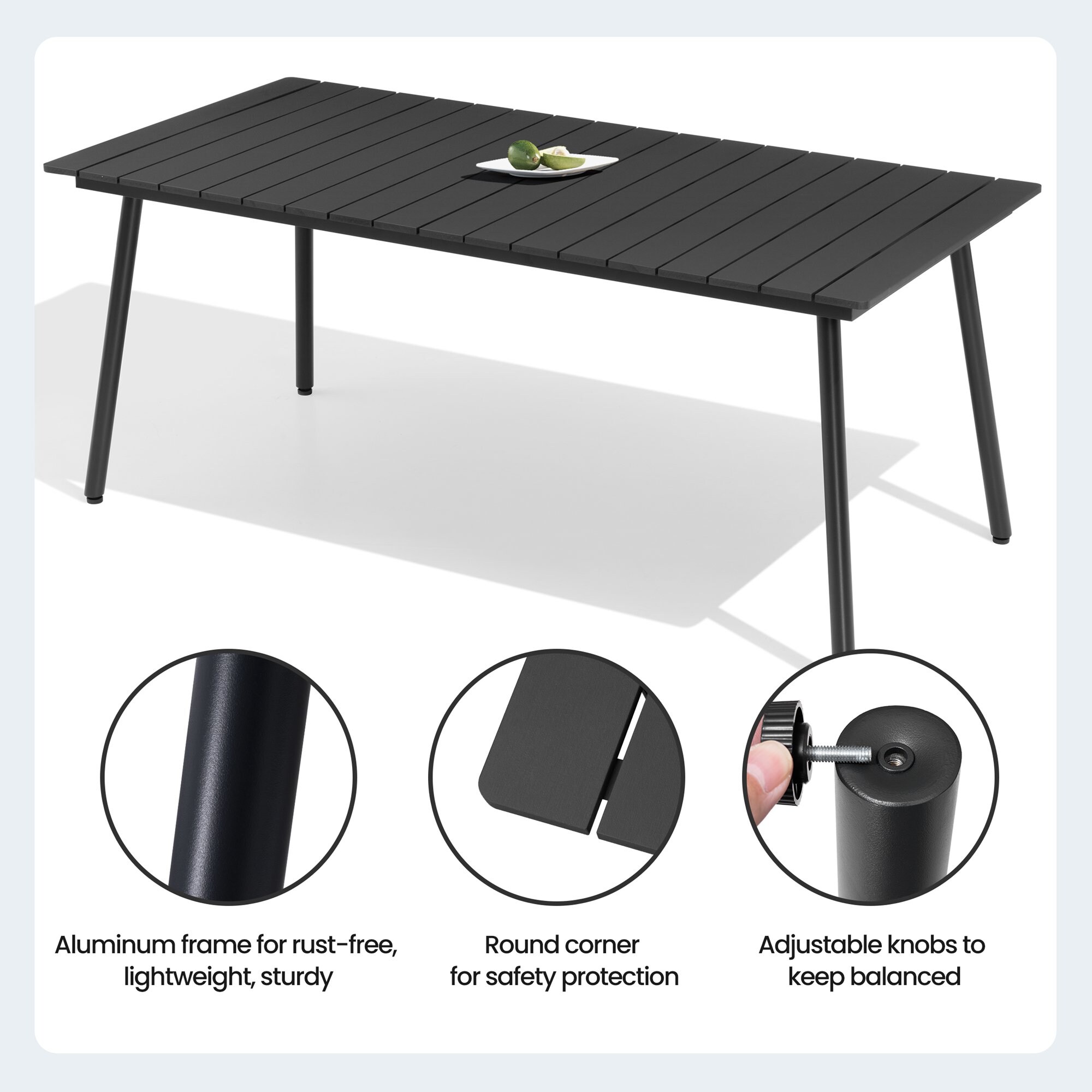 Crestlive Products CL-DC5101BLK-7 Patio-Dining-Sets - View #6