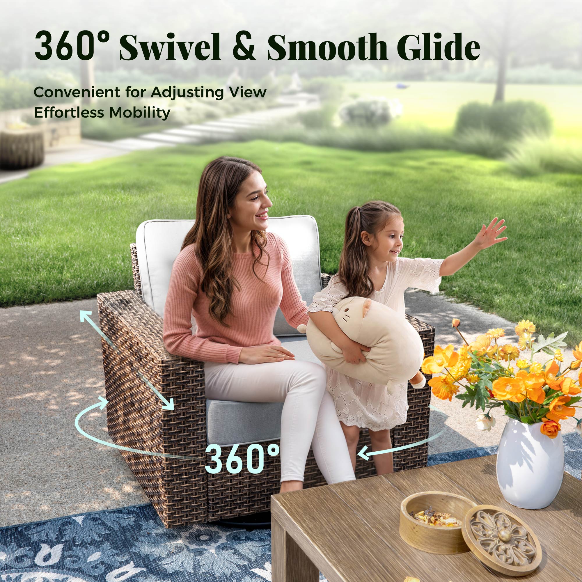 Sunshine Valley CR008-3-7 Patio-Conversation-Sets - View #4