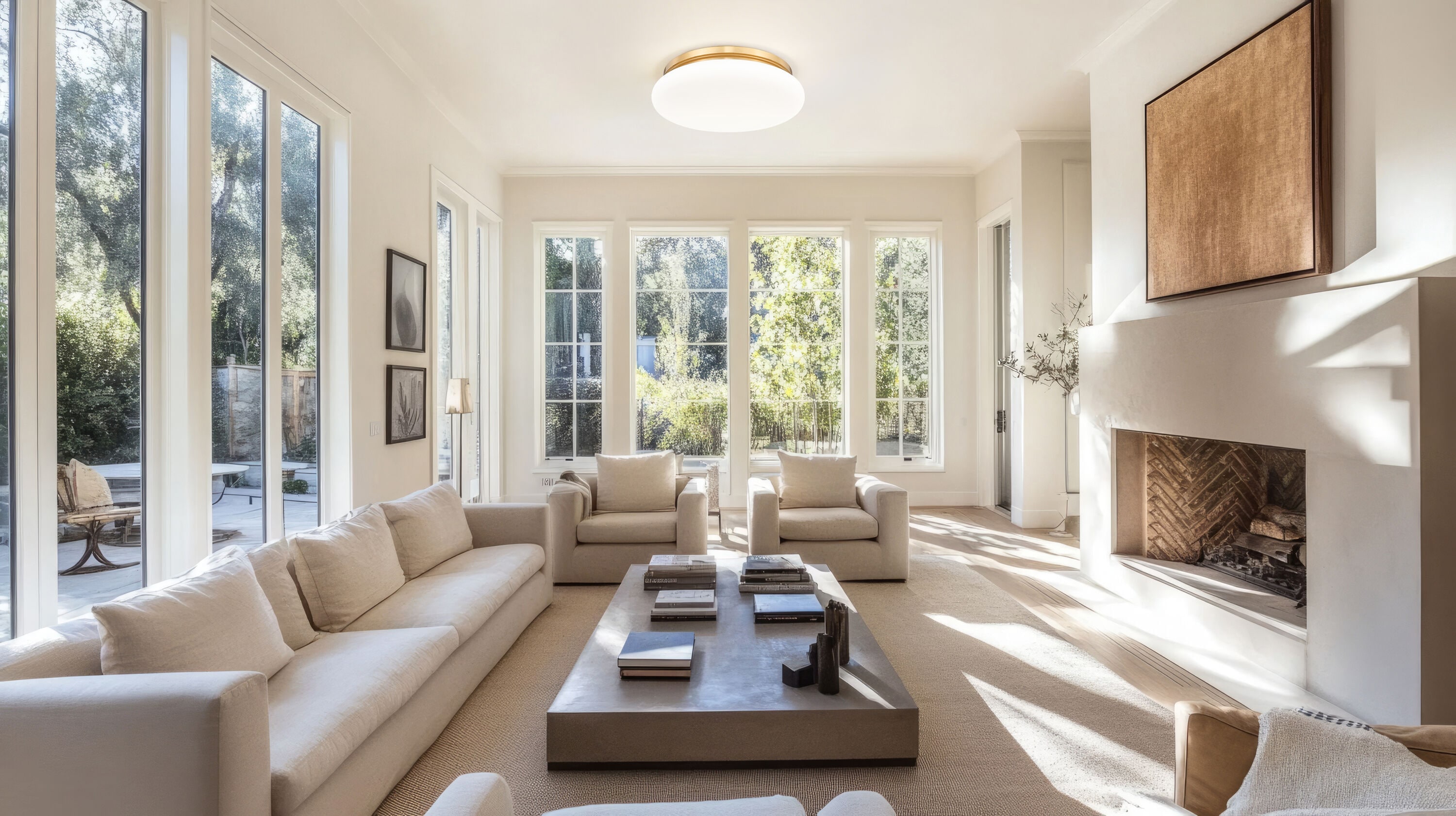Z-Lite Soleil 16in Modern Gold Fixture with Matte Opal Glass Shade in ...