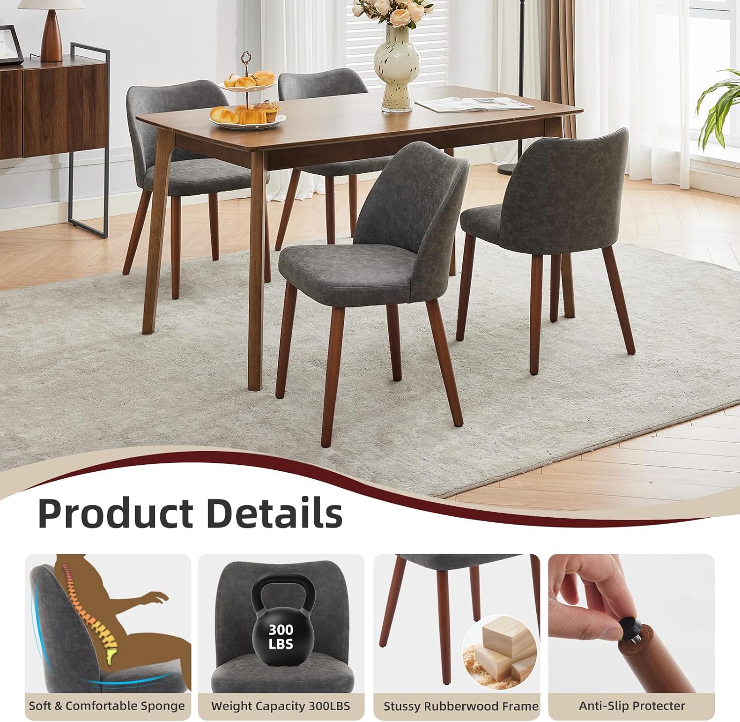 Qeetex QET-DC-WJ602 Dining-Chairs - View #3