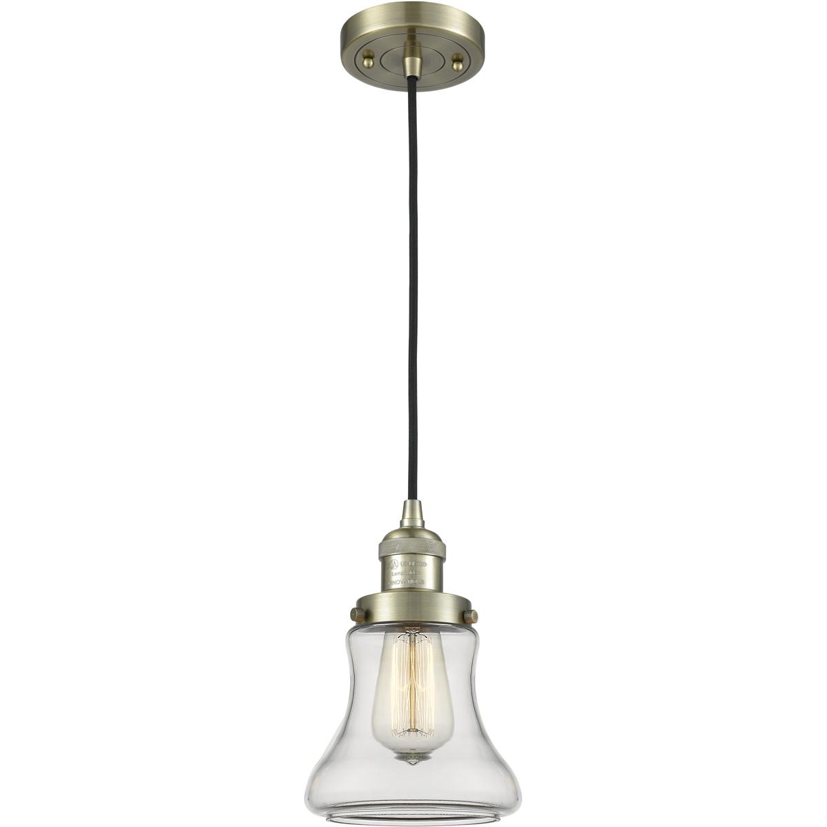 Innovations Lighting 1353533 201C-AB-G192-LED Franklin Restoration Bellmont Mini Pendant