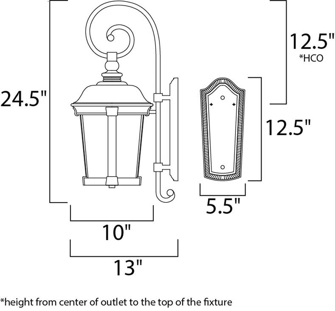 Maxim Lighting 3024CDBZ Outdoor-Wall-Lighting - View #2