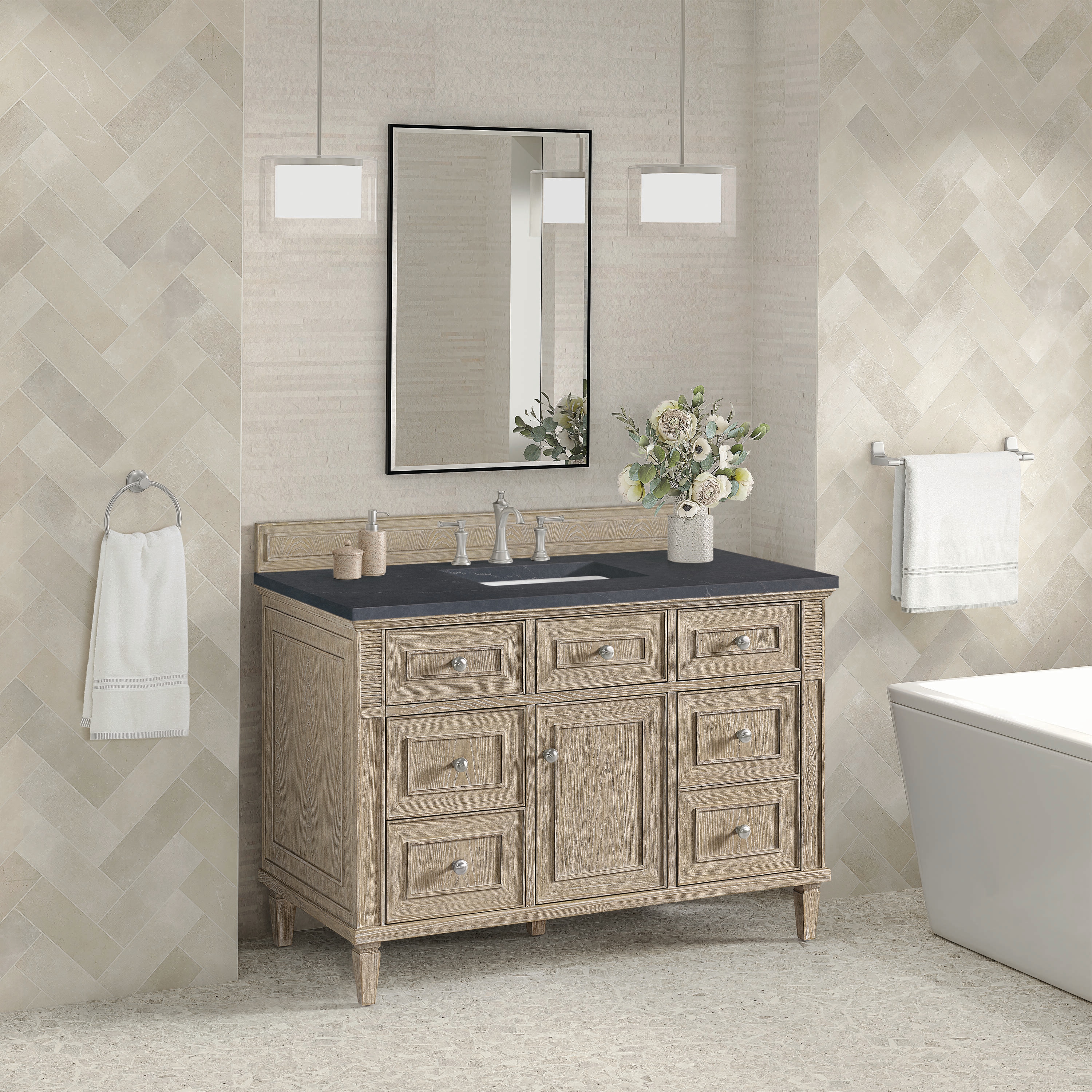 James Martin Vanities 424-V48-WWO-3CSP Bath-Vanity-Combo - View #3