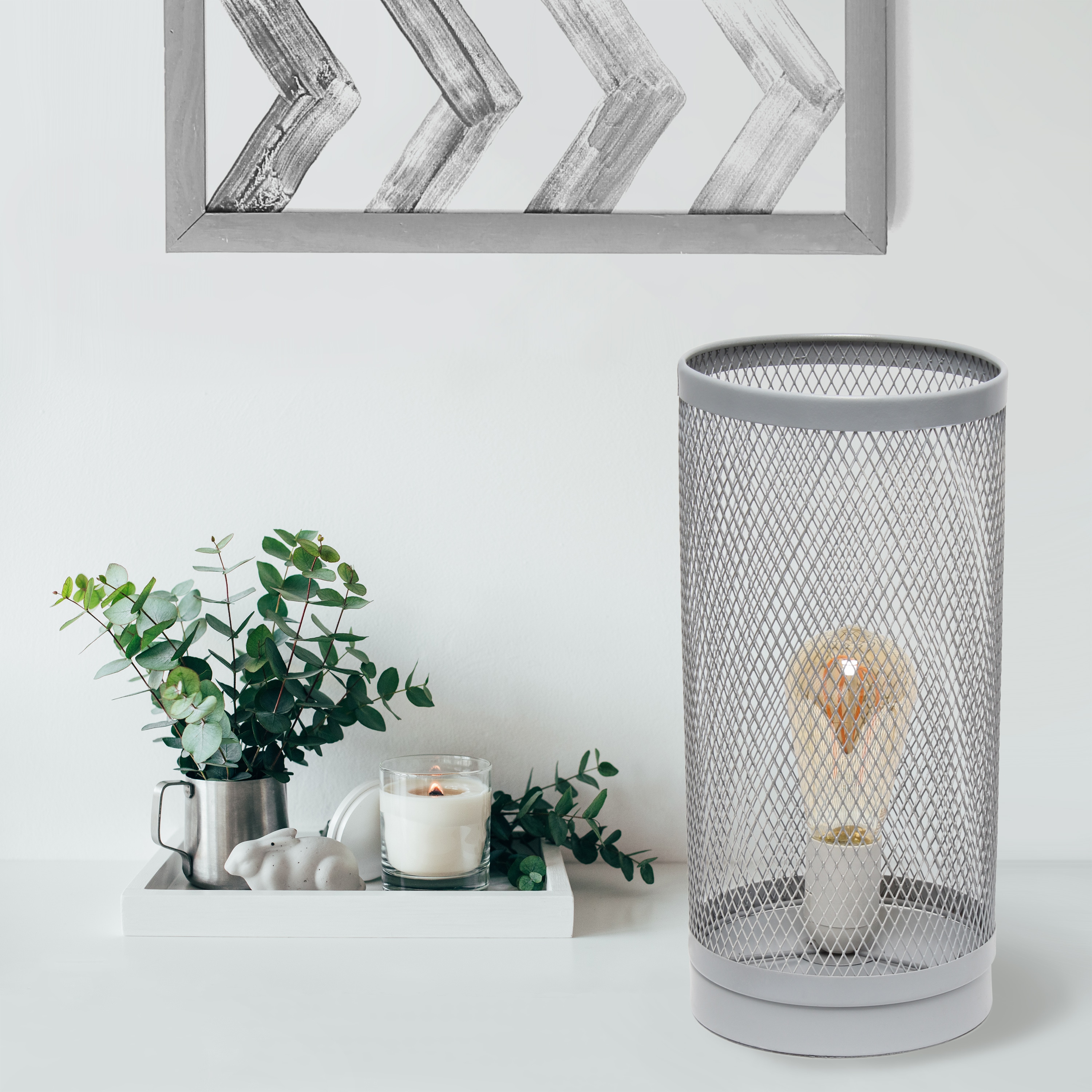 Simple Designs LT1075-GRY Table-Lamps - View #4