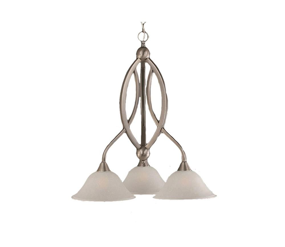  LWTK013378 Divina 1-Light Brushed Nickel Transitional Dry Rated Chandelier