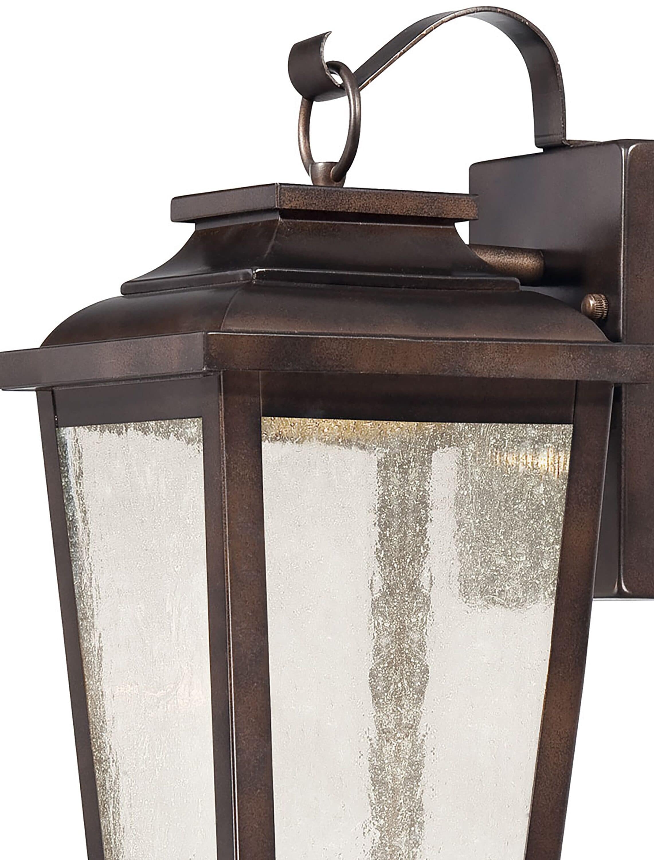 Minka Lavery Irvington Manor 12-in H Antique Bronze Integrated LED ...