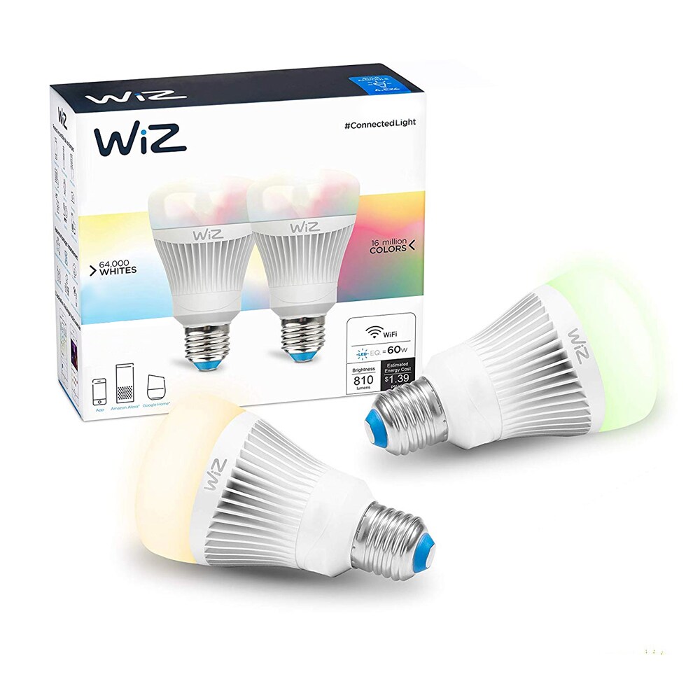 WiZ IZ0126082 60-Watt EQ A19 Color-Enhancing Dimmable LED Light Bulb