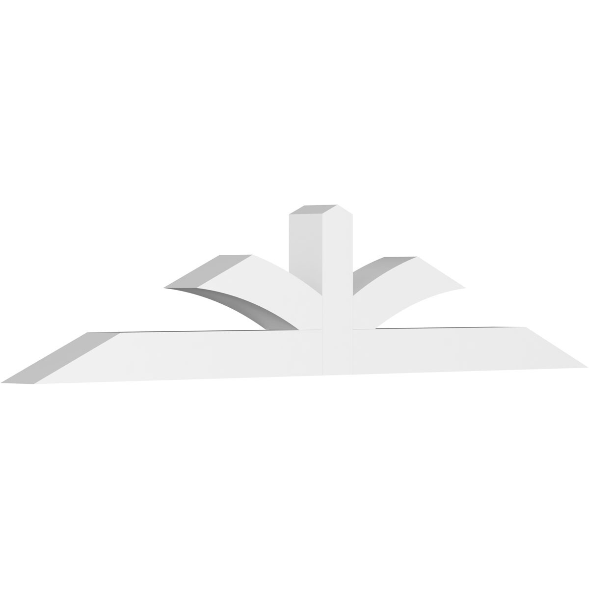 Ekena Millwork GBP072X15X0404RIC00 Richland White PVC Gable bracket