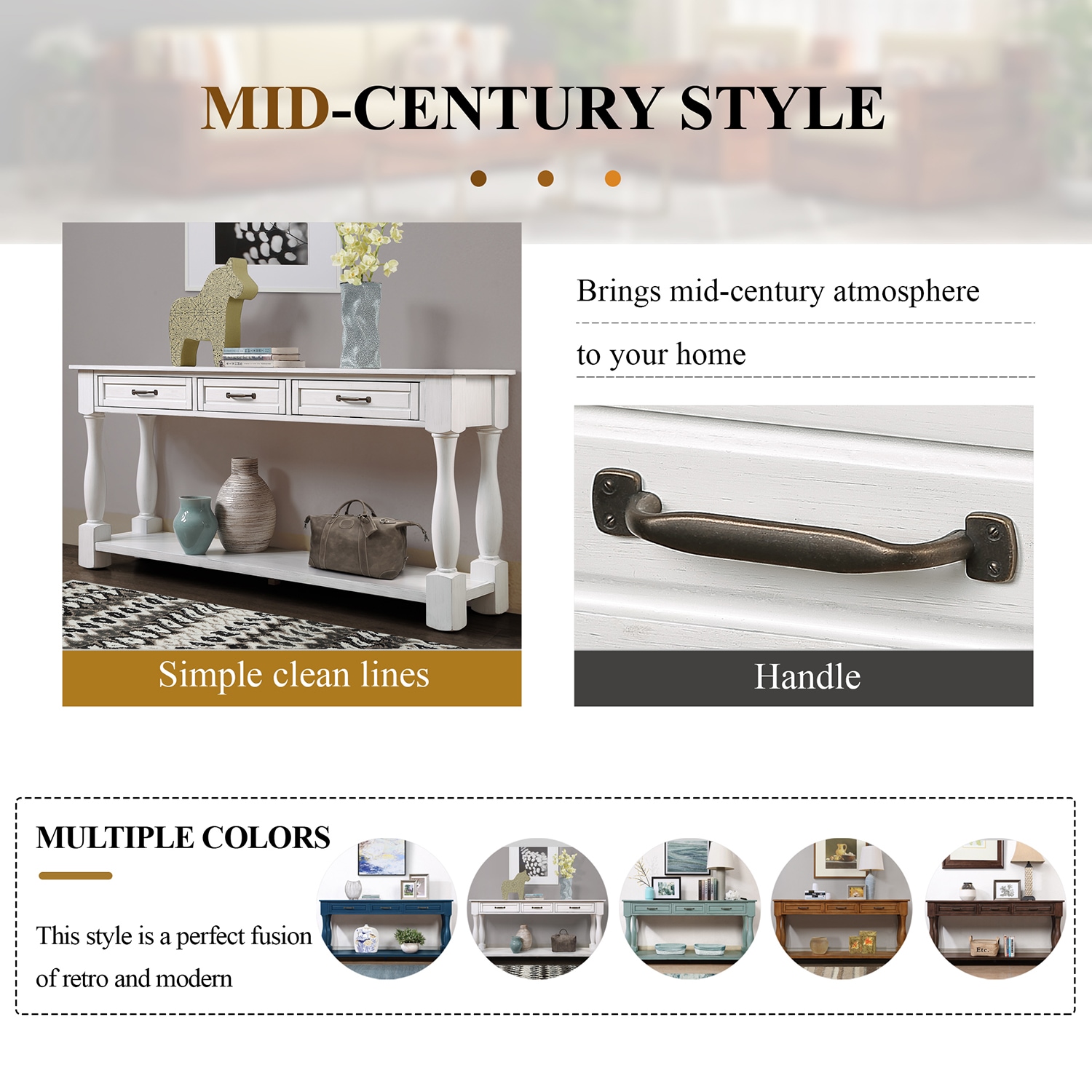 SINOFURN SYA020145GN Console-Sofa-Tables - View #15