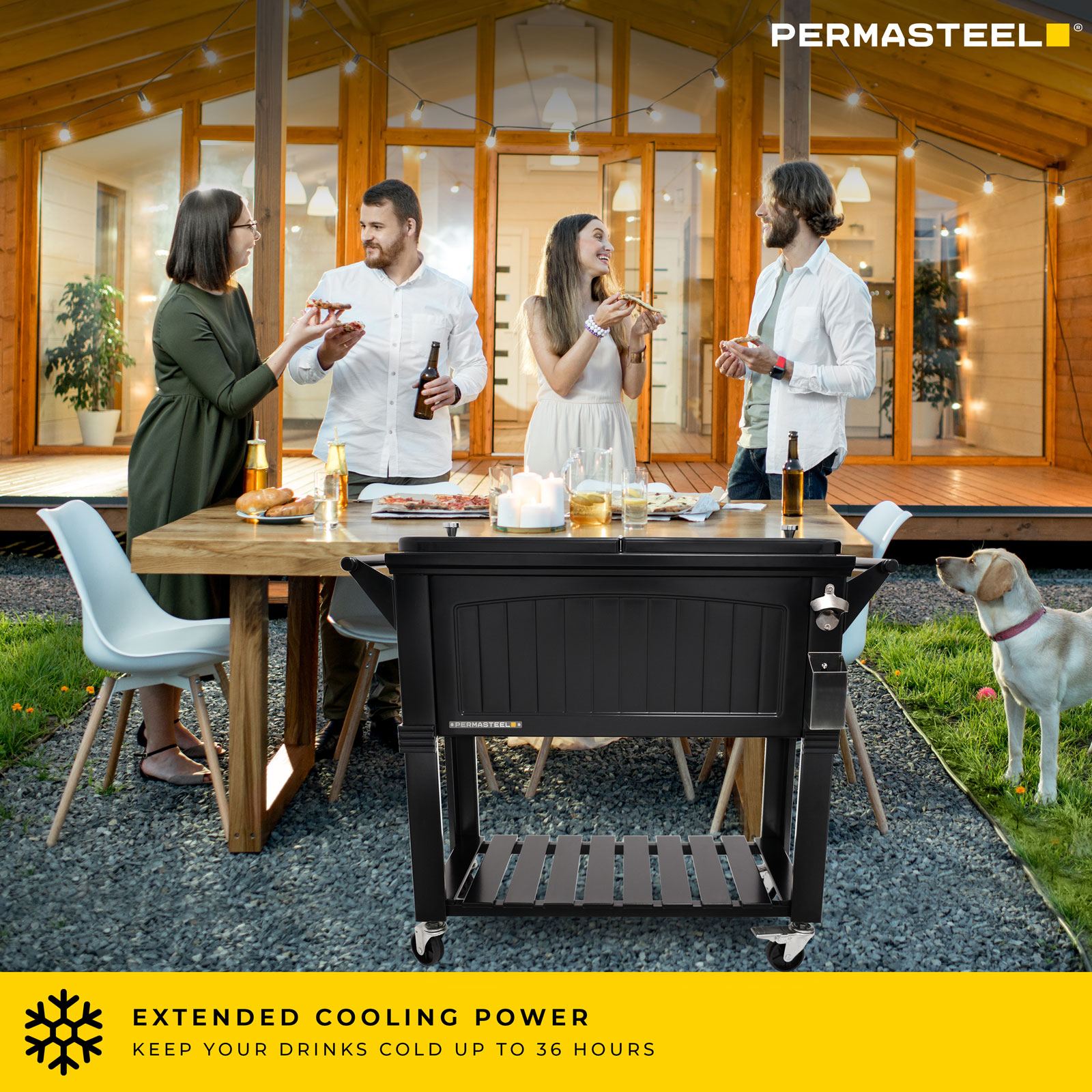 Permasteel PS-203 F1-BK Beverage-Coolers - View #5