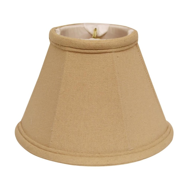 Cloth Wire 4 In X 5 Beige Linen Empire Lamp Shade The Shades Department At Com - Clip On Ceiling Light Shade Lowe S