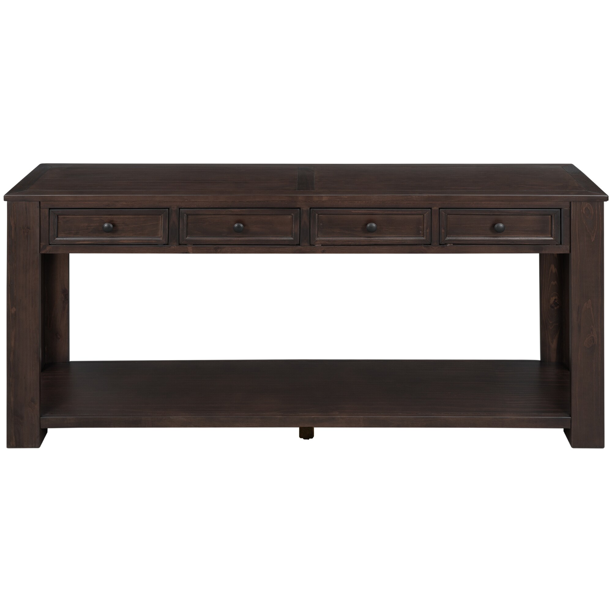 AHIOU HOME ZAAH-CT287219P Rustic Espresso Console table